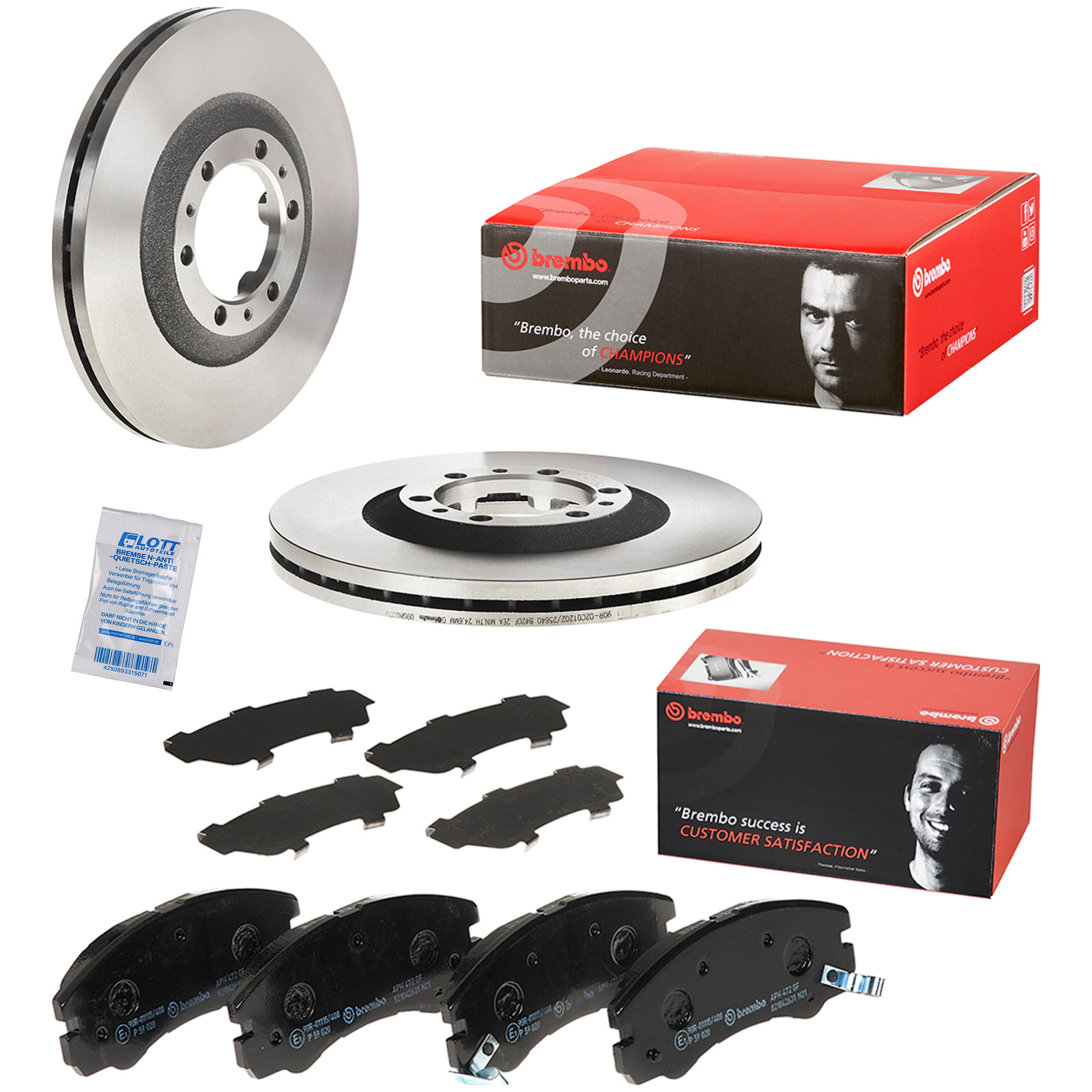 Brembo Bremsscheiben 280mm + Bremsbeläge Vorne passend für Opel Frontera 2.2 3.2