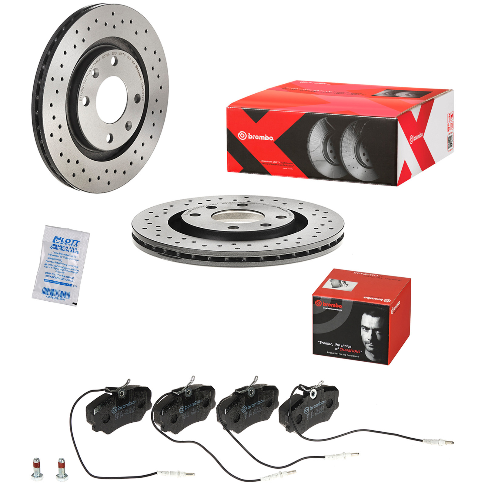 Brembo Xtra Line Bremsscheiben 266mm + Bremsbeläge Vorne passend fü...