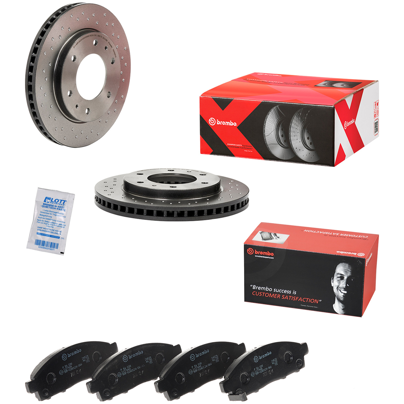 Brembo Xtra Line Bremsscheiben 294mm + Bremsbeläge Vorne passend fü...