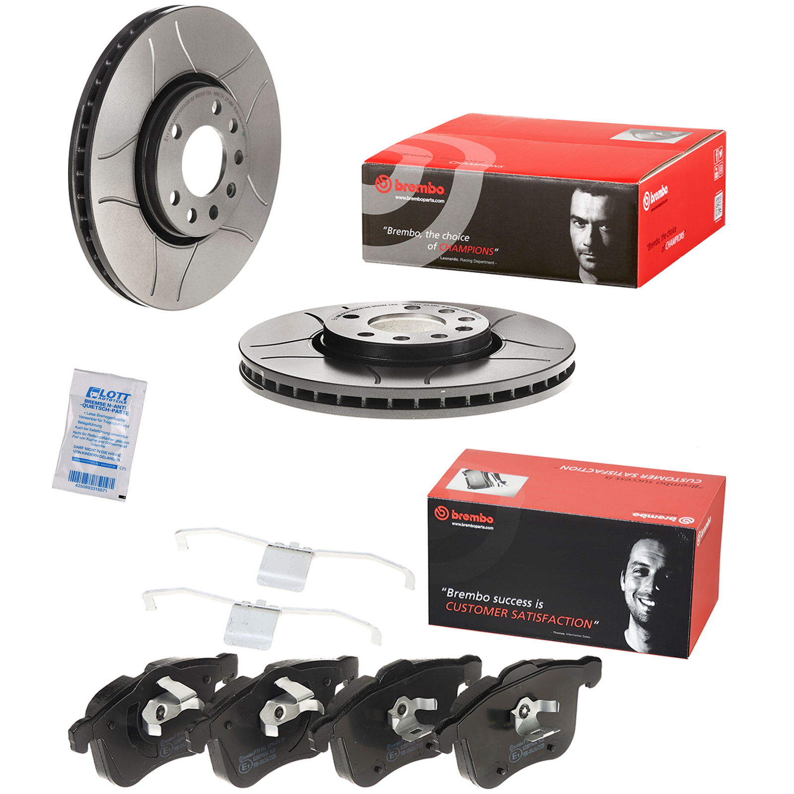 Brembo Bremsscheiben 302mm + Bremsbel&auml;ge Vorne passend f&uuml;r Saab 9-3 Opel Vectra