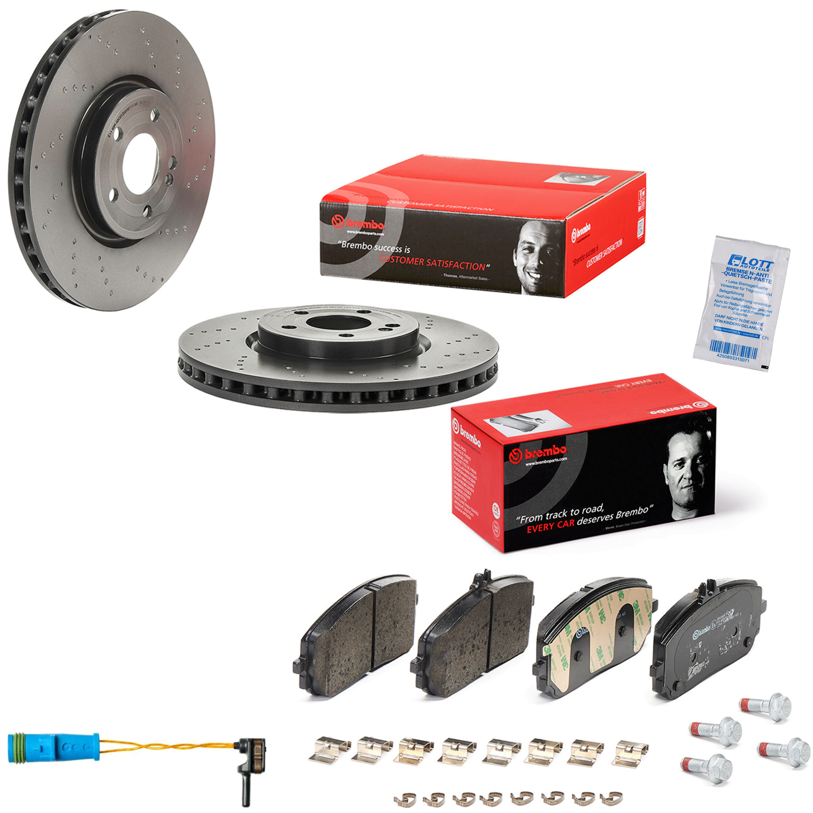 Brembo Bremsscheiben 330mm + Bremsbeläge Vorne passend für Mercedes...