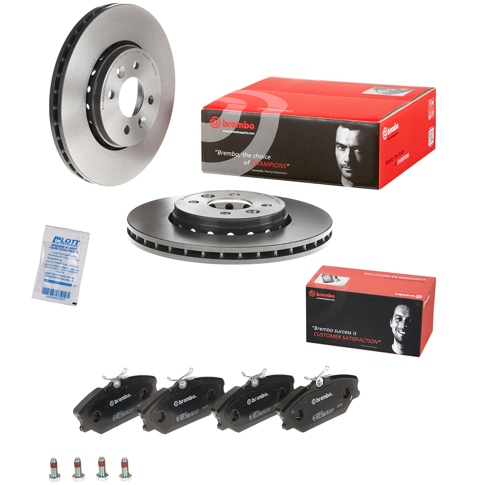 Brembo Bremsscheiben 280mm + Bremsbeläge Vorne passend für Renault Megane Scénic