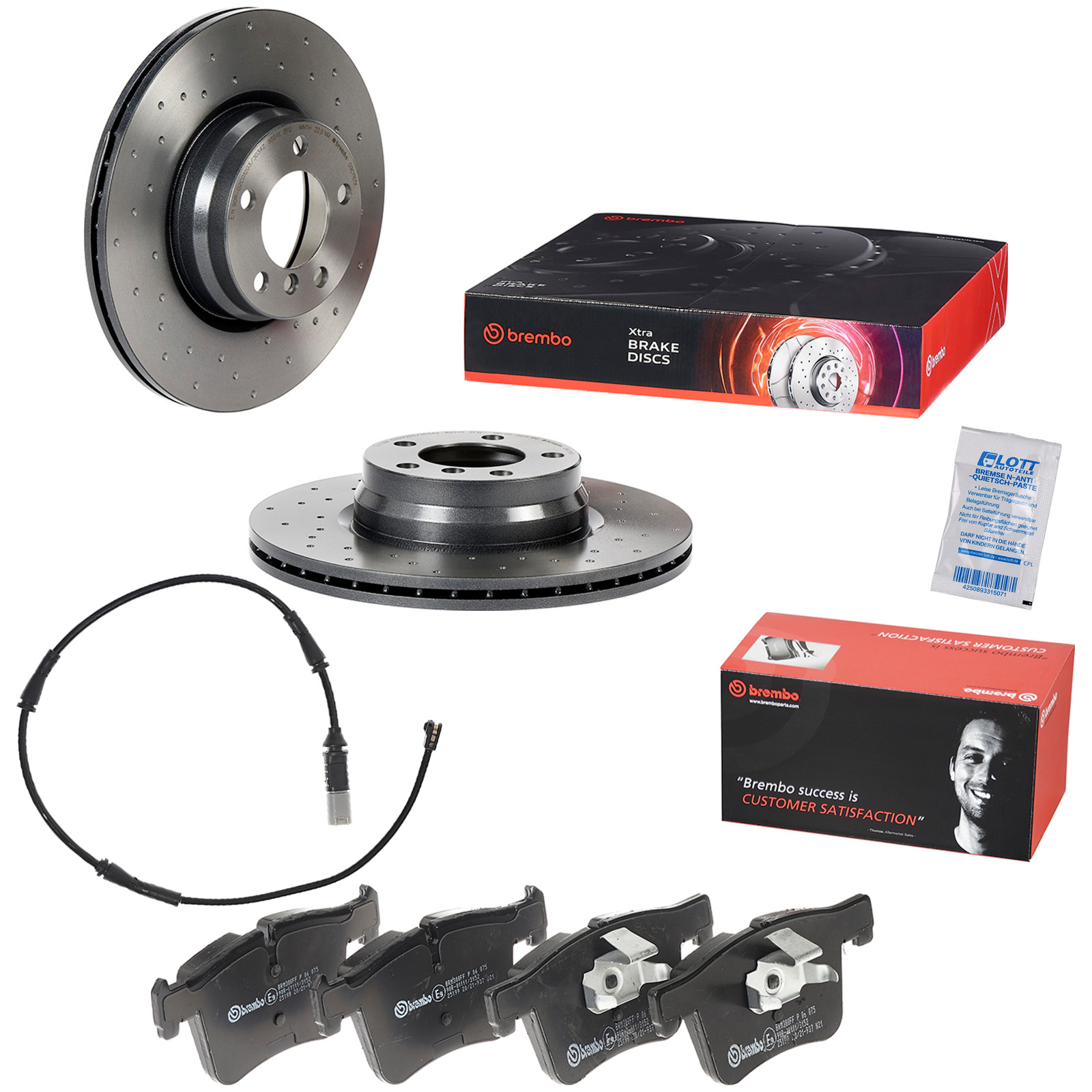 Brembo Xtra Line Bremsscheiben 330mm + Bremsbeläge Vorne passend fü...