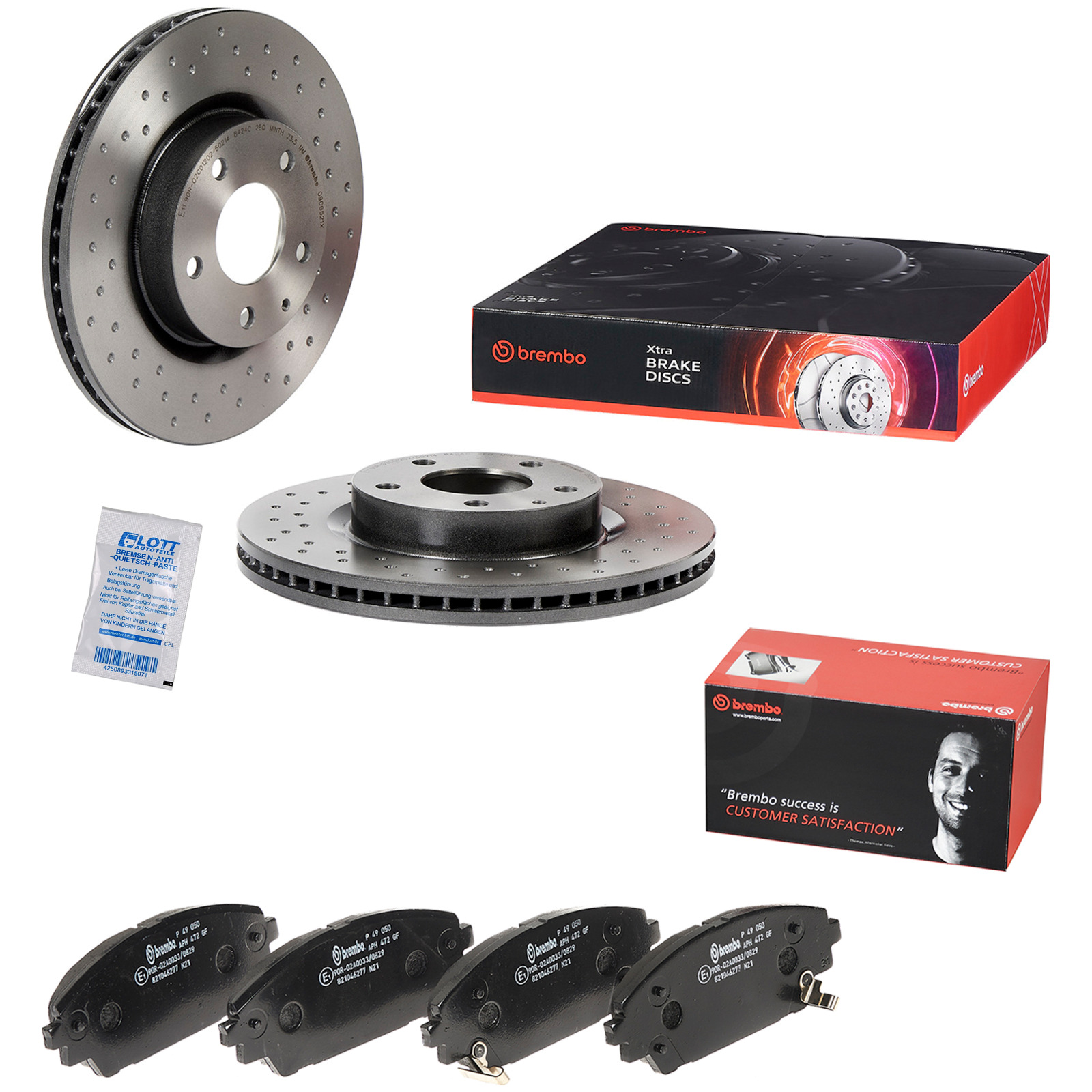 Brembo Xtra Line Bremsscheiben 295mm + Bremsbeläge Vorne passend fü...