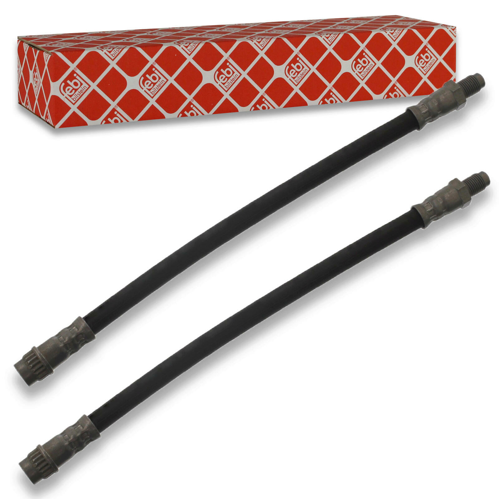 Febi 2x Bremsschlauch SET KIT Vorne VA passend f&uuml;r Renault Twingo 1 1.2 Clio 1.4