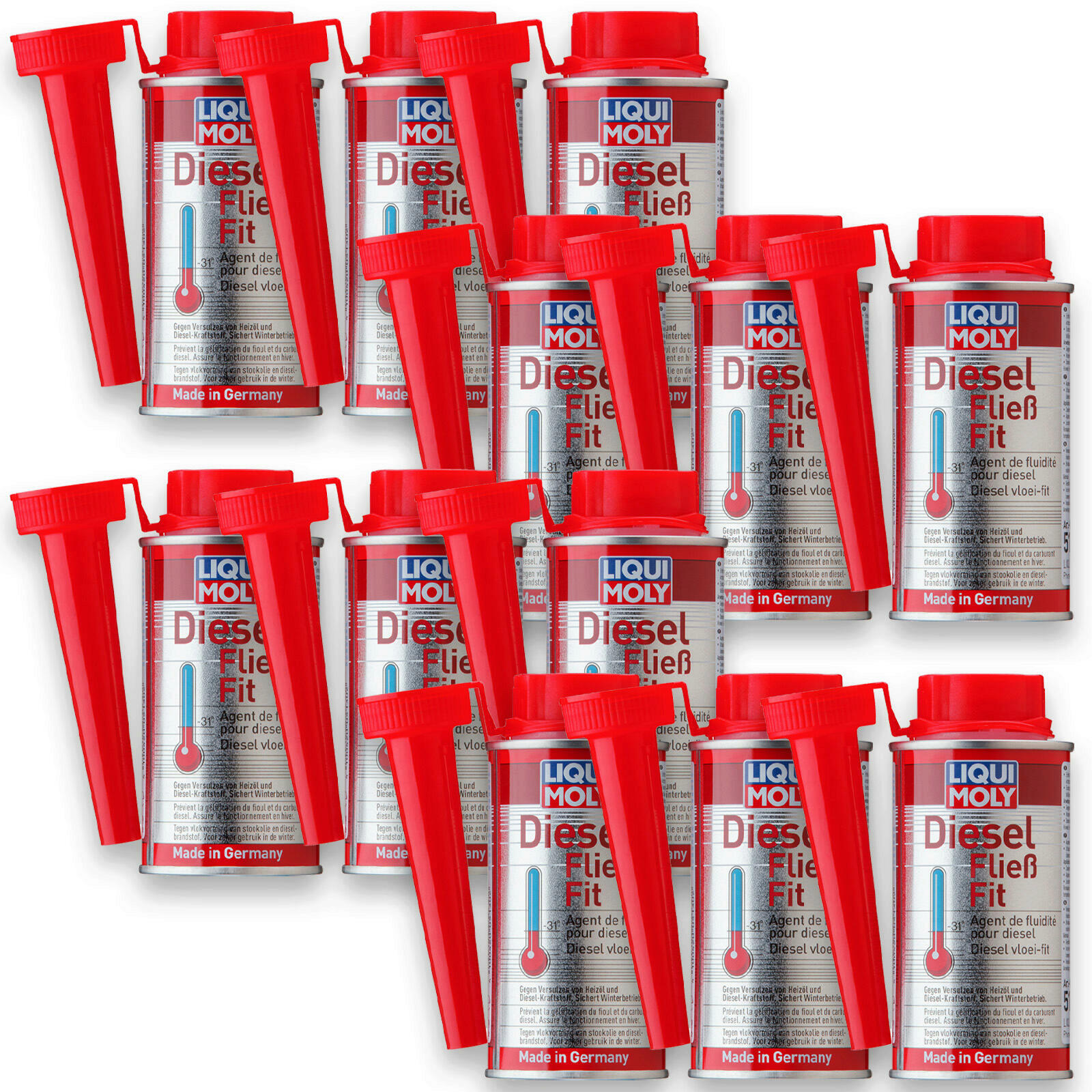12x 150ML Liqui Moly-DIESEL FLIESS-FIT Kraftstoffadditiv Additiv Kraftstoff 5130