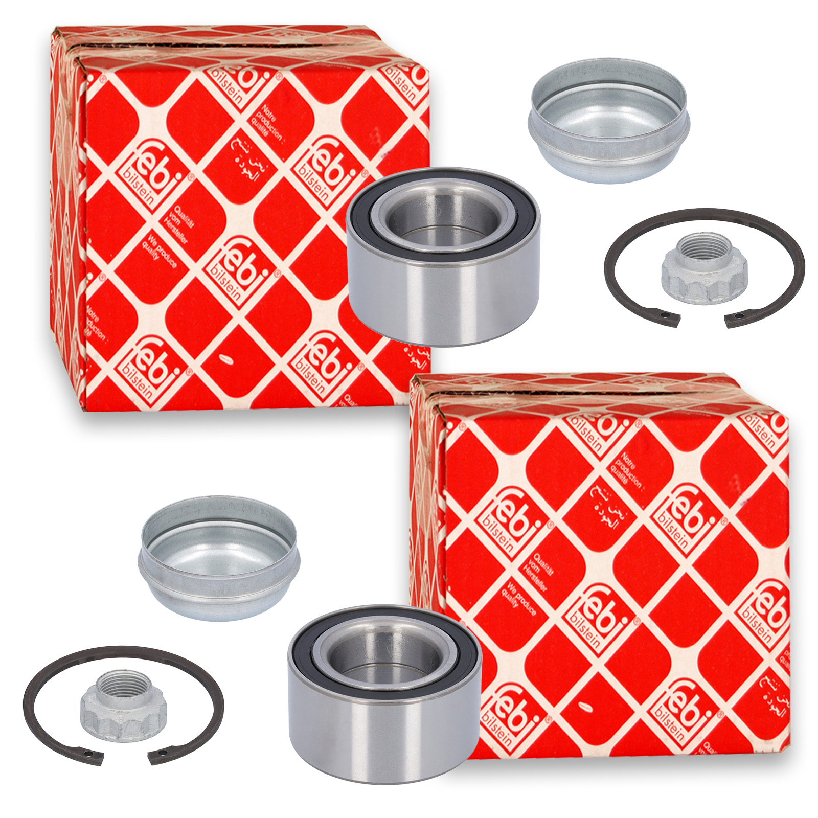 2x FEBI Radlagersatz Vorne passend f&uuml;r MERCEDES-BENZ A-KLASSE (W168)...