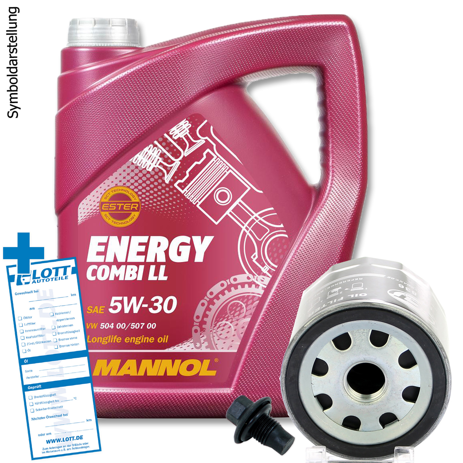 Ölwechsel Set 5 Liter 5W30 Öl Motoröl + Ölfilter + Ablassschraube