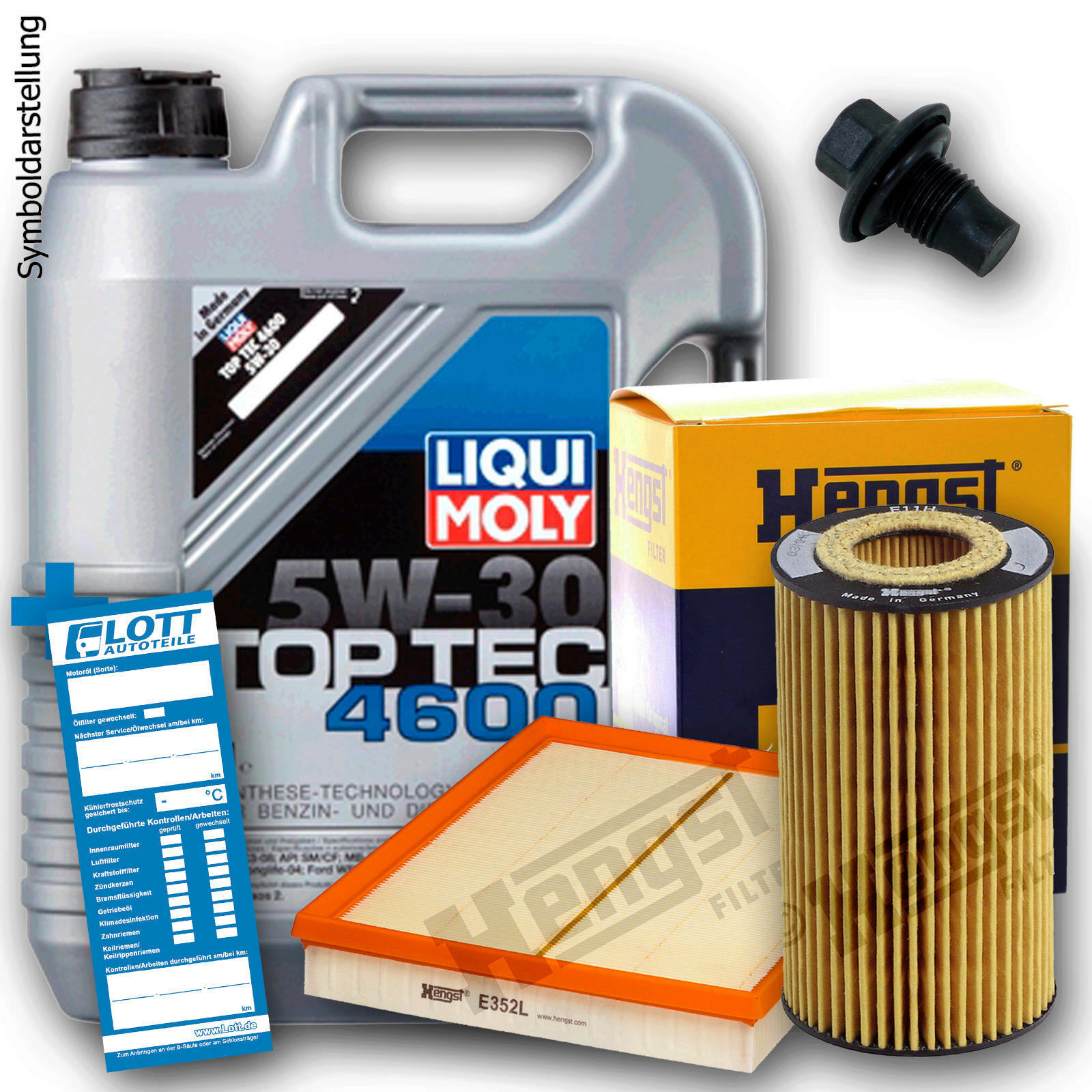 Liqui Moly Motoröl + Ölfilter + Luftfilter + Ablassschraube