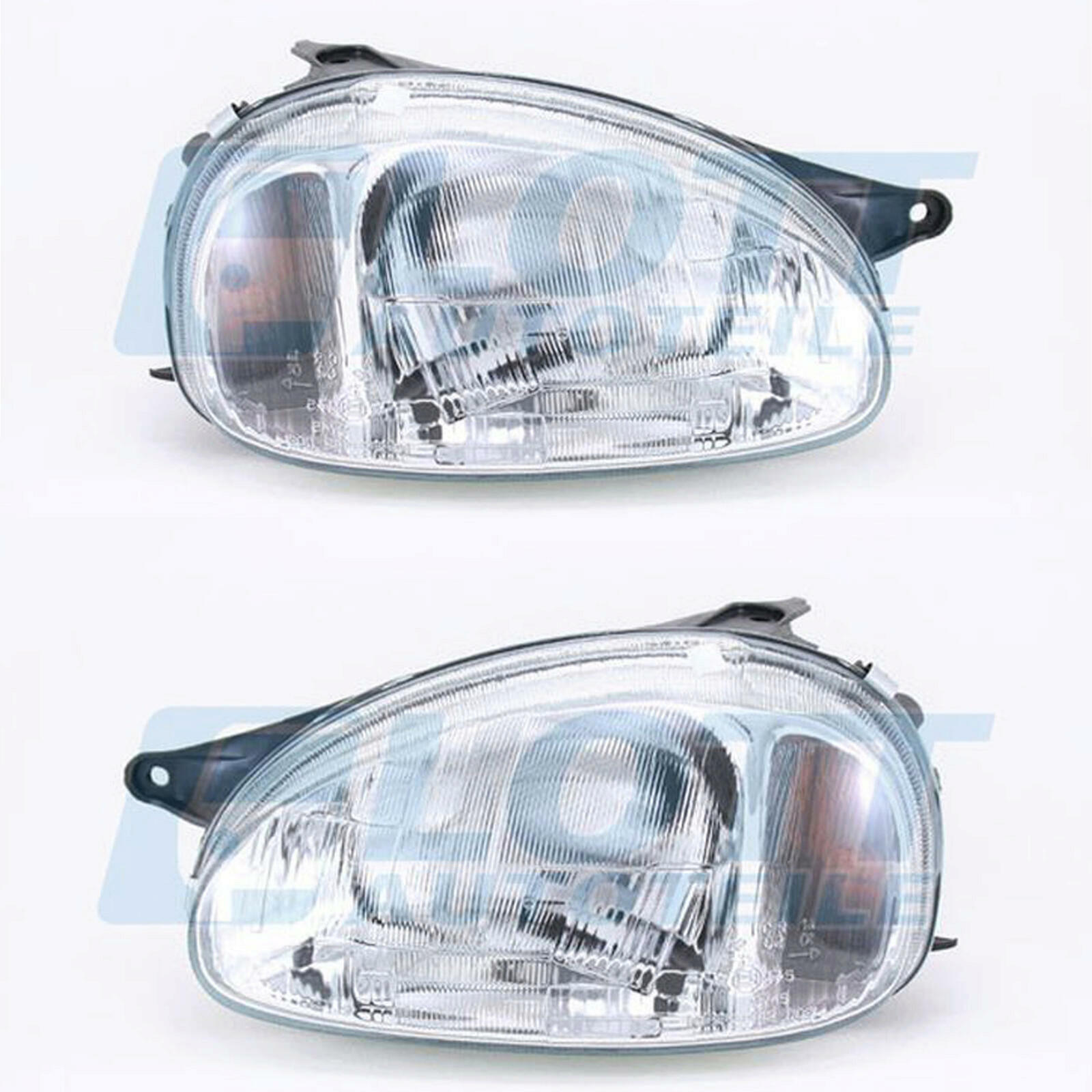 Hauptscheinwerfer H4 links + rechts passend für Opel Corsa B 1.0 12V 1.4 1.2 16V
