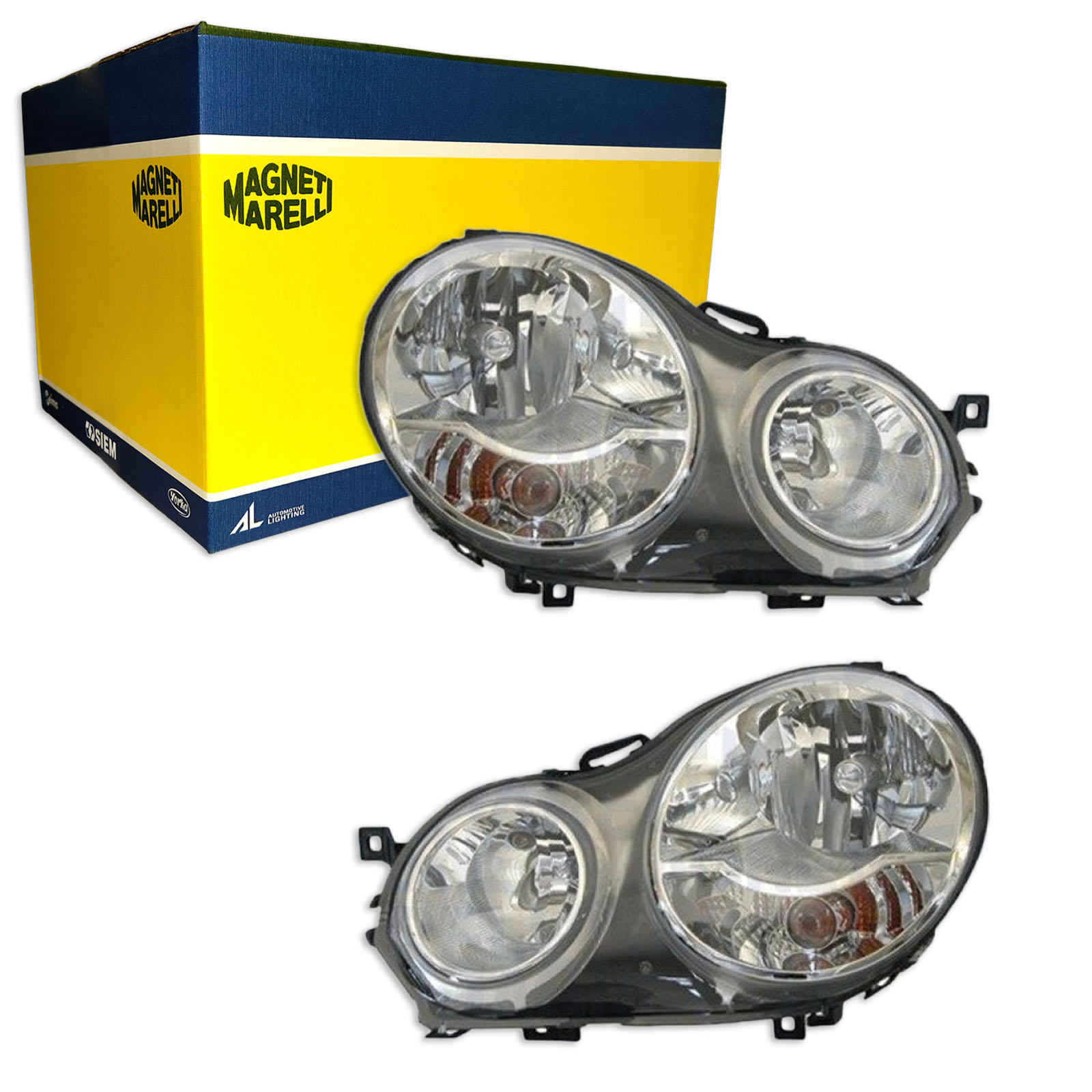 Magneti Marelli Hauptscheinwerfer H7 H1 links + rechts passend für VW Po...