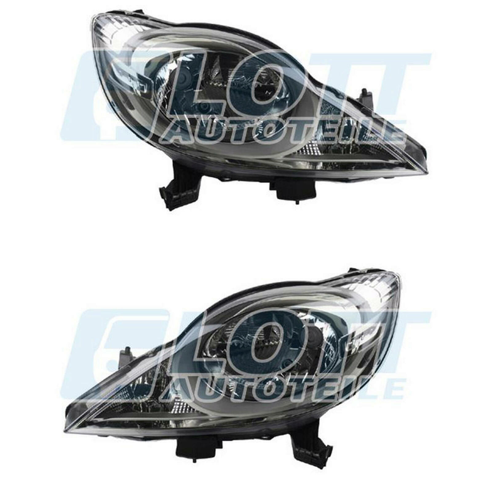 Hauptscheinwerfer H4 links + rechts passend für Peugeot 107 1.0 ab BJ 03...