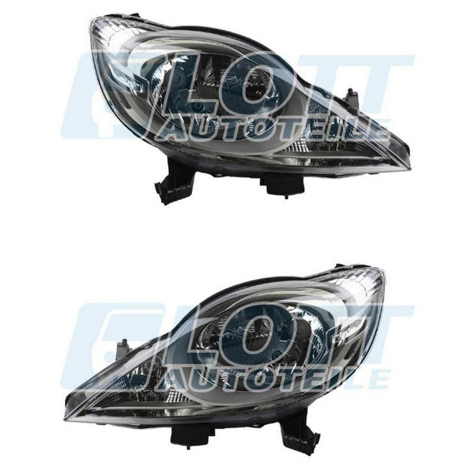 Hauptscheinwerfer H4 links + rechts passend für Peugeot 107 1.0 ab BJ 03...