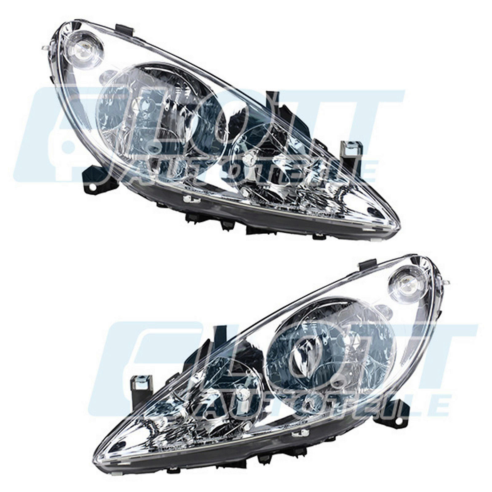 Hauptscheinwerfer H7 H1 links + rechts passend für Peugeot 307 bis BJ 07...