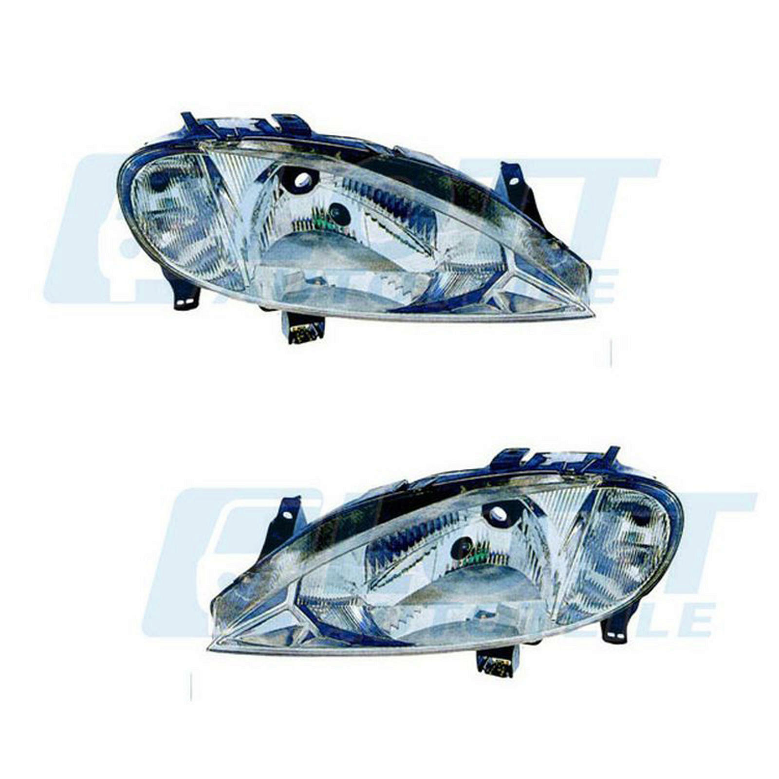 Hauptscheinwerfer H4 links + rechts passend für Renault Megane 1 1.6 16V...