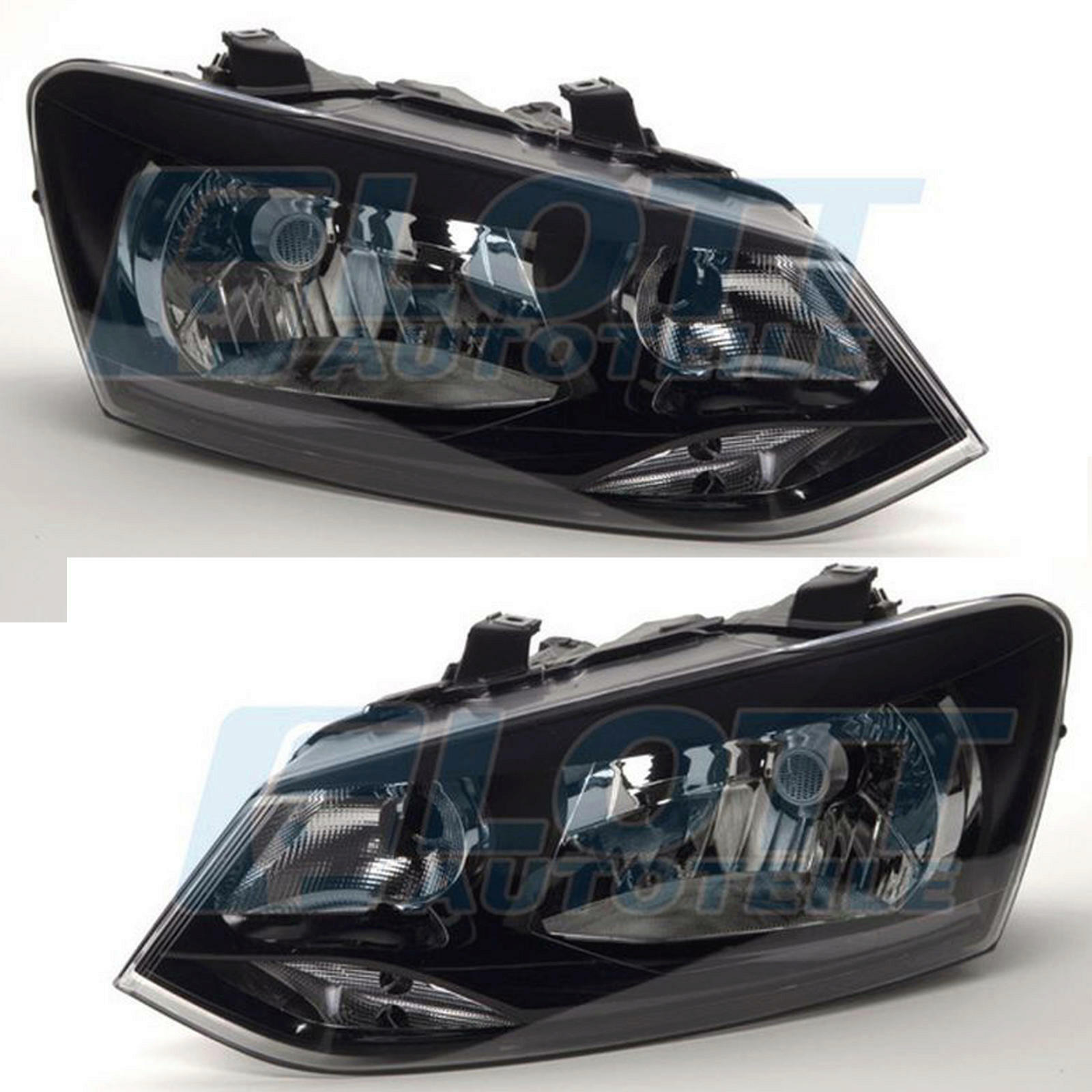 2x Hauptscheinwerfer H4 Leuchten Set links rechts passend für VW Polo 5 6R1 6C1