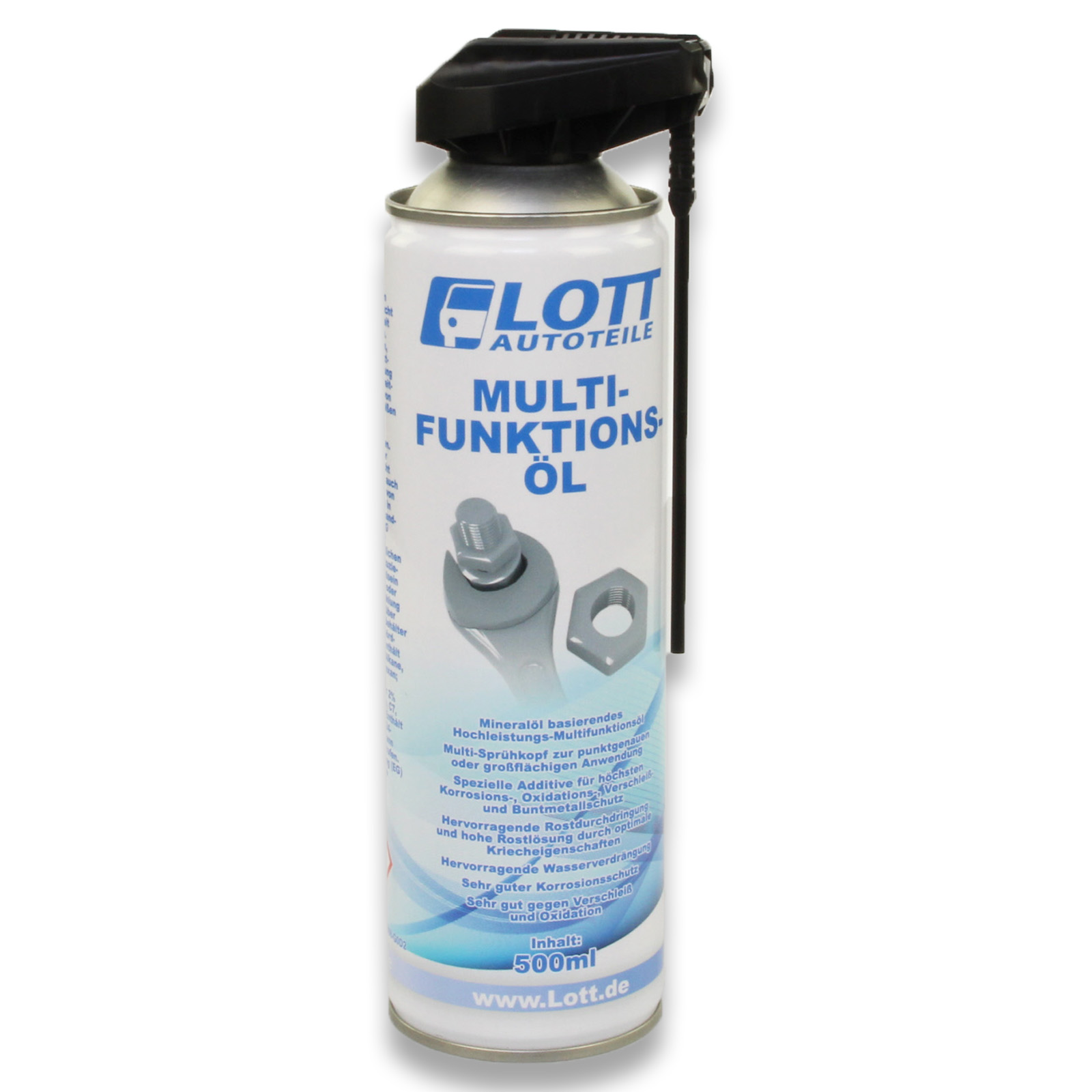 5x Lott Multifunktionsöl mit 2-Wege Sprühkopf 500ml