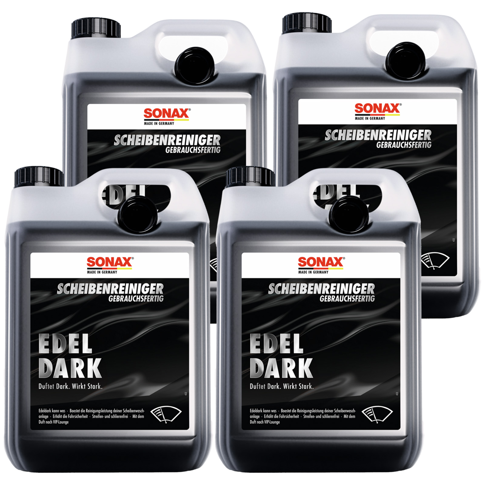 4x 5l SONAX Scheibenreiniger Edeldark 01705000