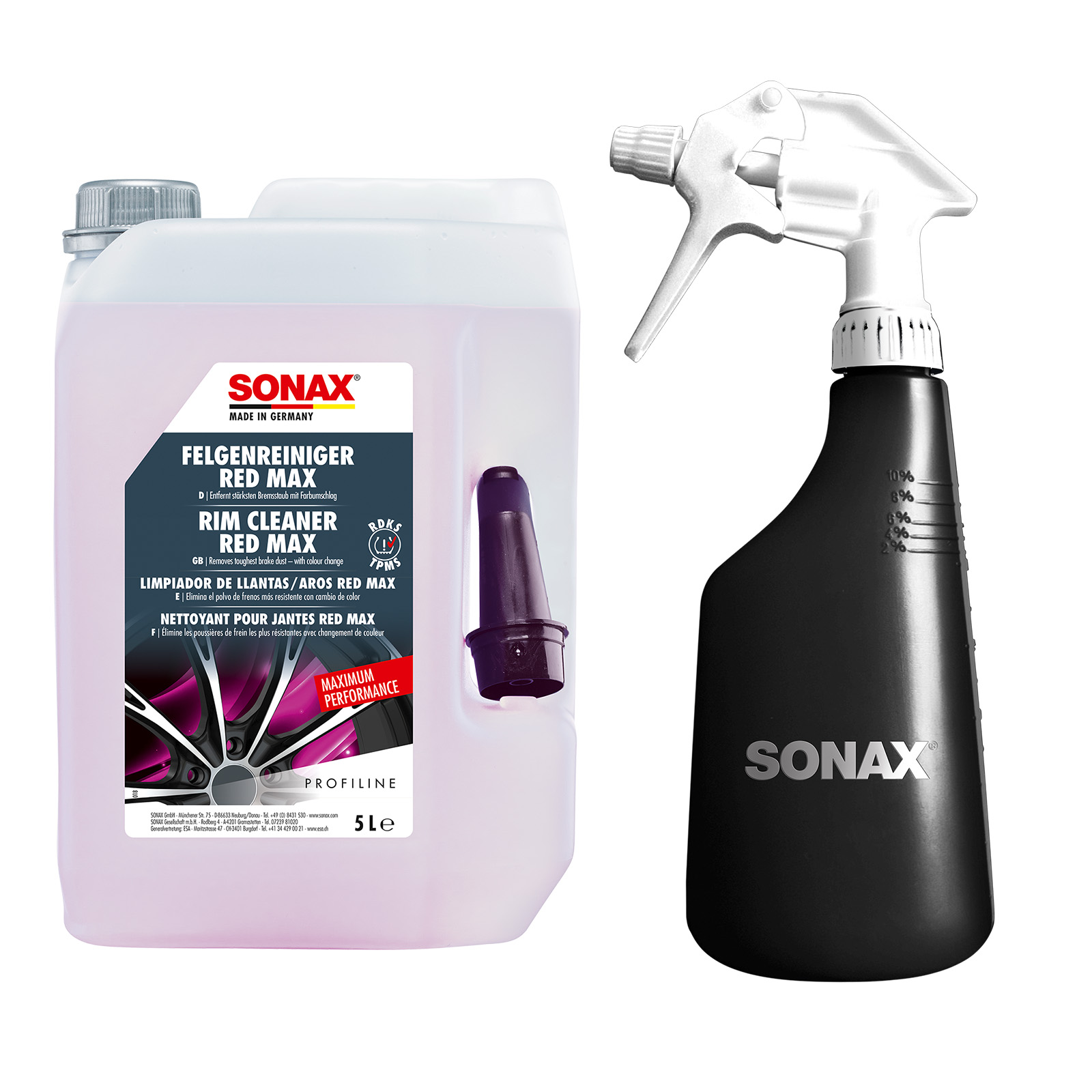 SONAX Felgenreiniger FelgenReiniger Red Max 02315050