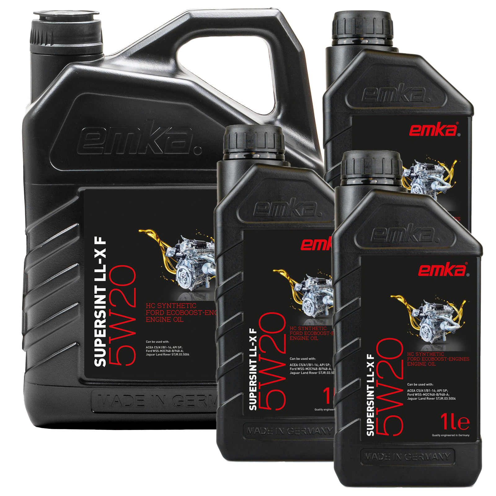 8L Emka Supersint LL-X F 5W-20 HC-Synthese Motoröl ACEA C5 Ford M2C948 A/B