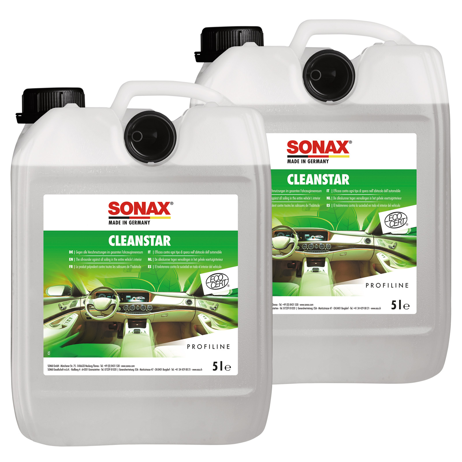 2x 5L SONAX CleanStar Ecocert für Echt-, Acryl-und Plexiglas 02535050