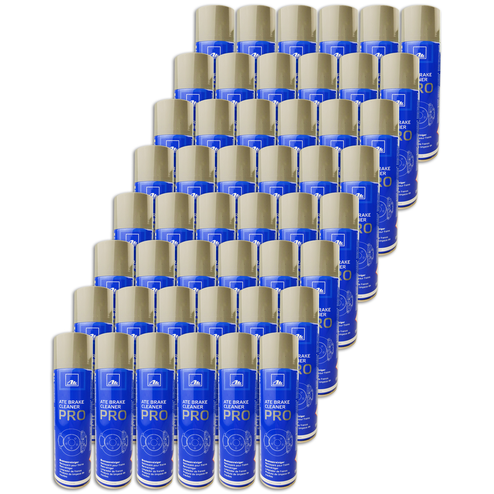 48x 500ml ATE Kupplung & Bremsenreiniger Teilereiniger Entfetter Brake Cl...