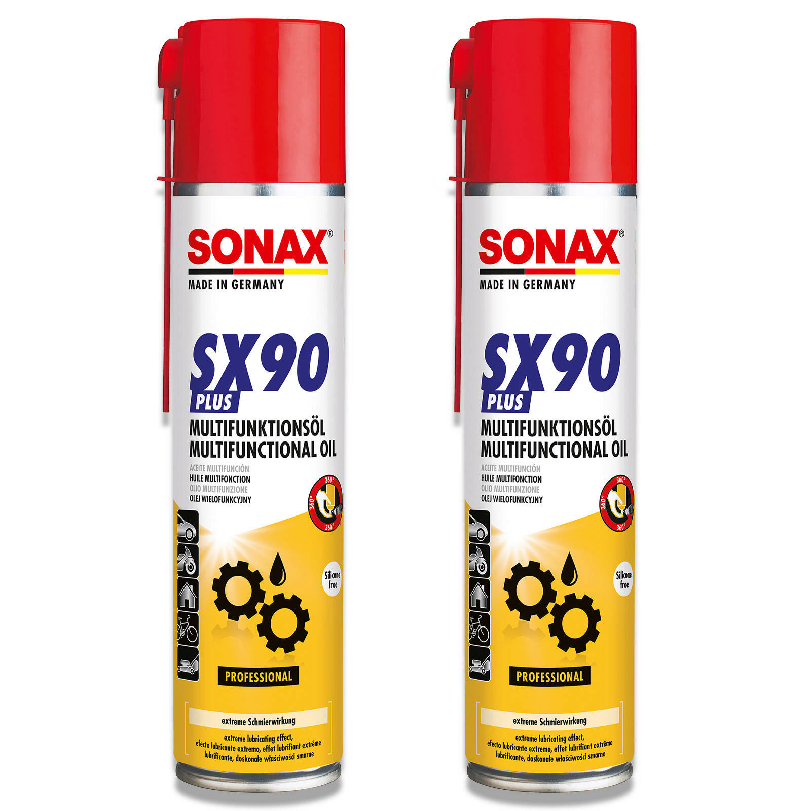 2x SONAX SX90PLUS Kontaktspray Rostlöser Kriechöl Multifunktions&ou...