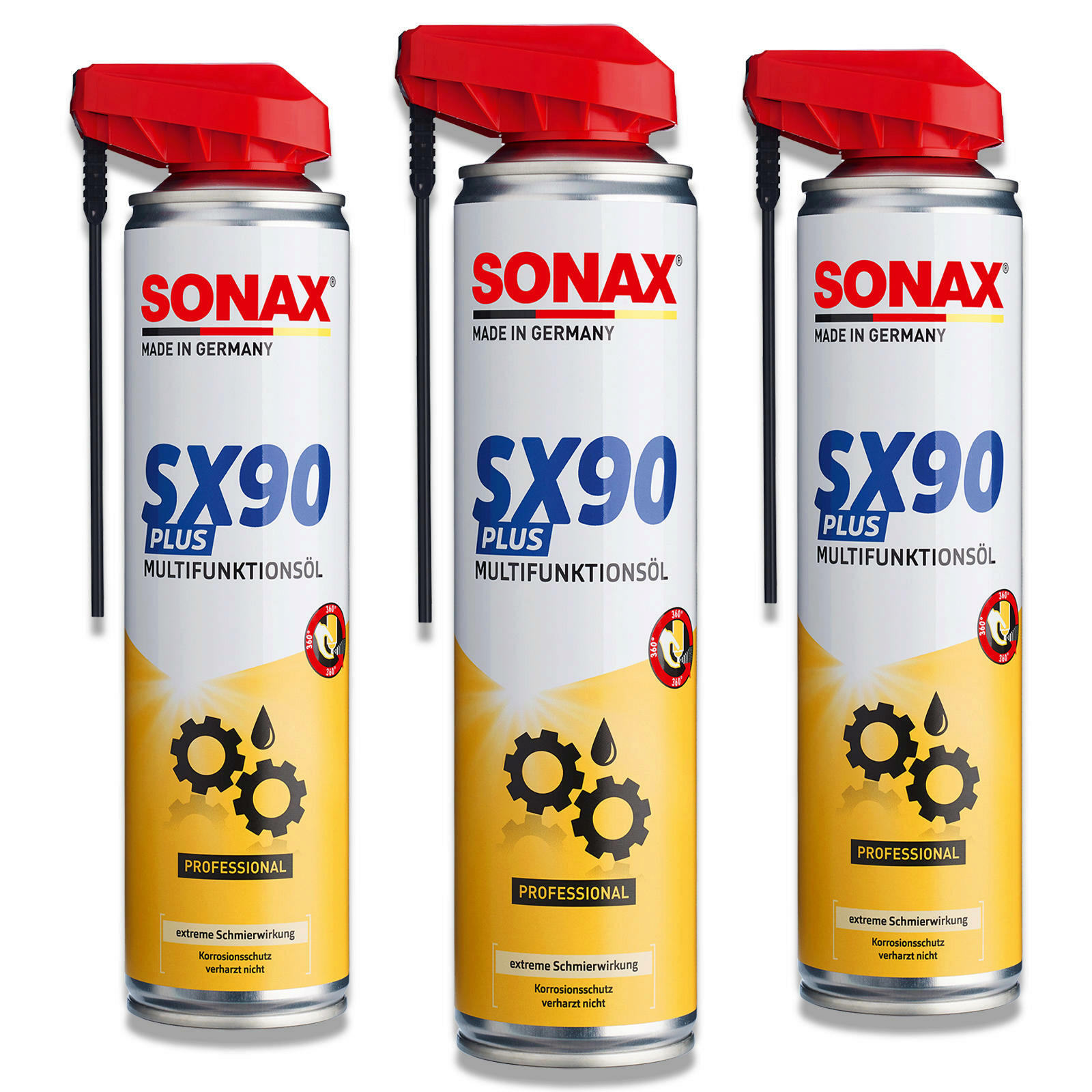 3x SONAX SX90 PLUS Easy Spray Multifunktionsspray Rostlöser Kriechö...