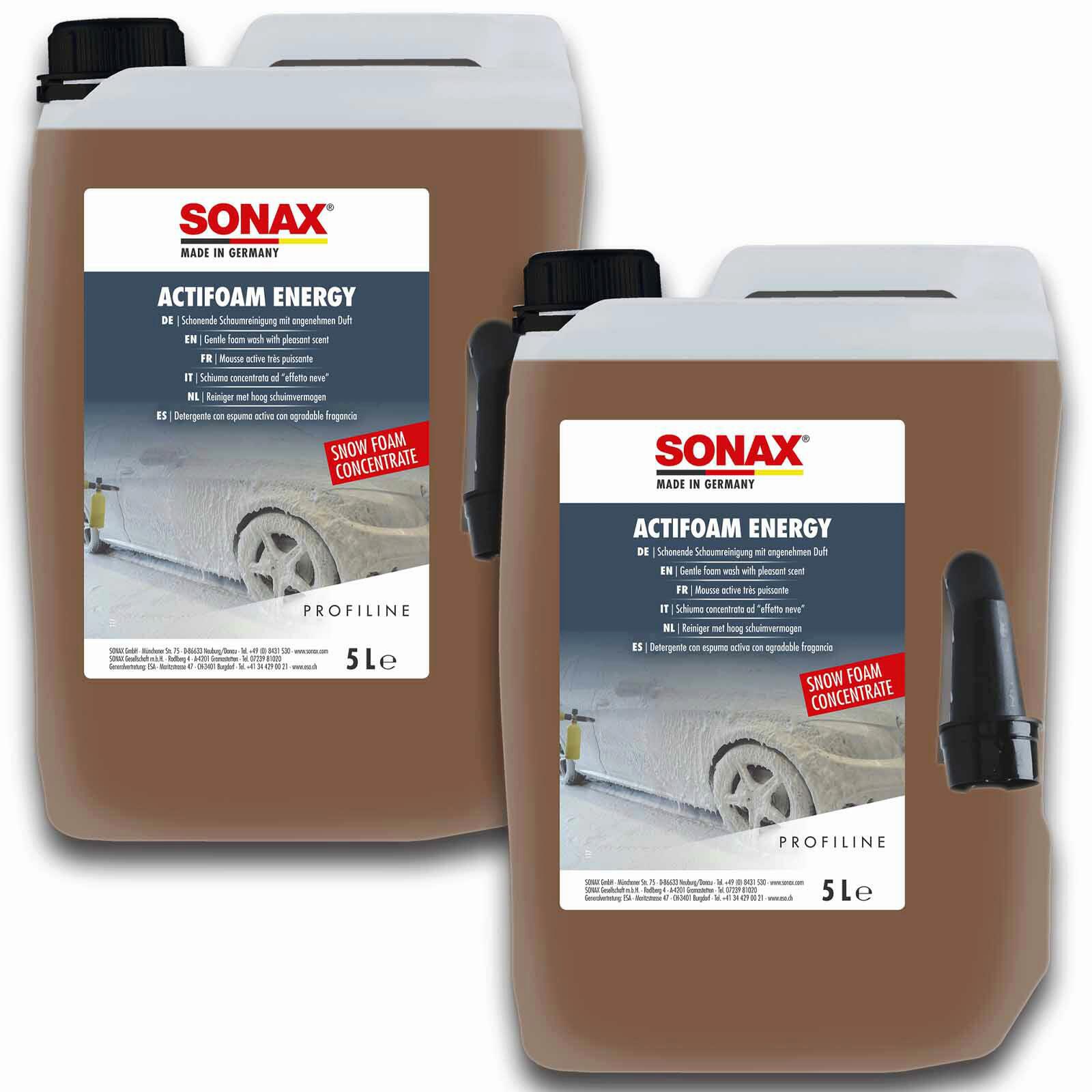 2x 5l Sonax Profiline ActiFoam Energy Snow Foam Schaumreiniger