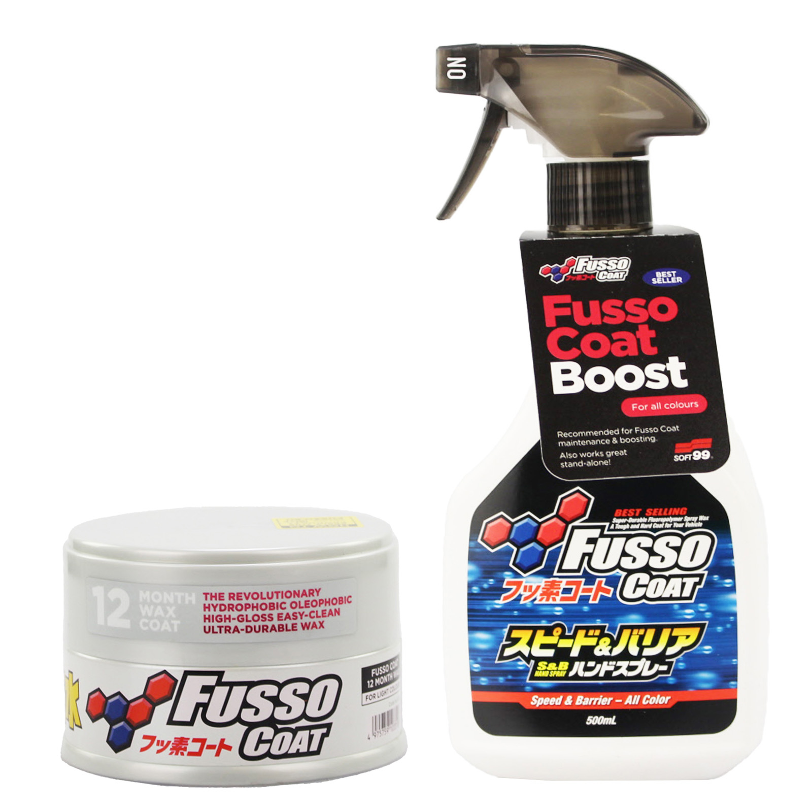 Soft 99 Fusso Coat 12 Months Wax Light 0,2kg + Fusso Coat Speed Barrier 0,5l