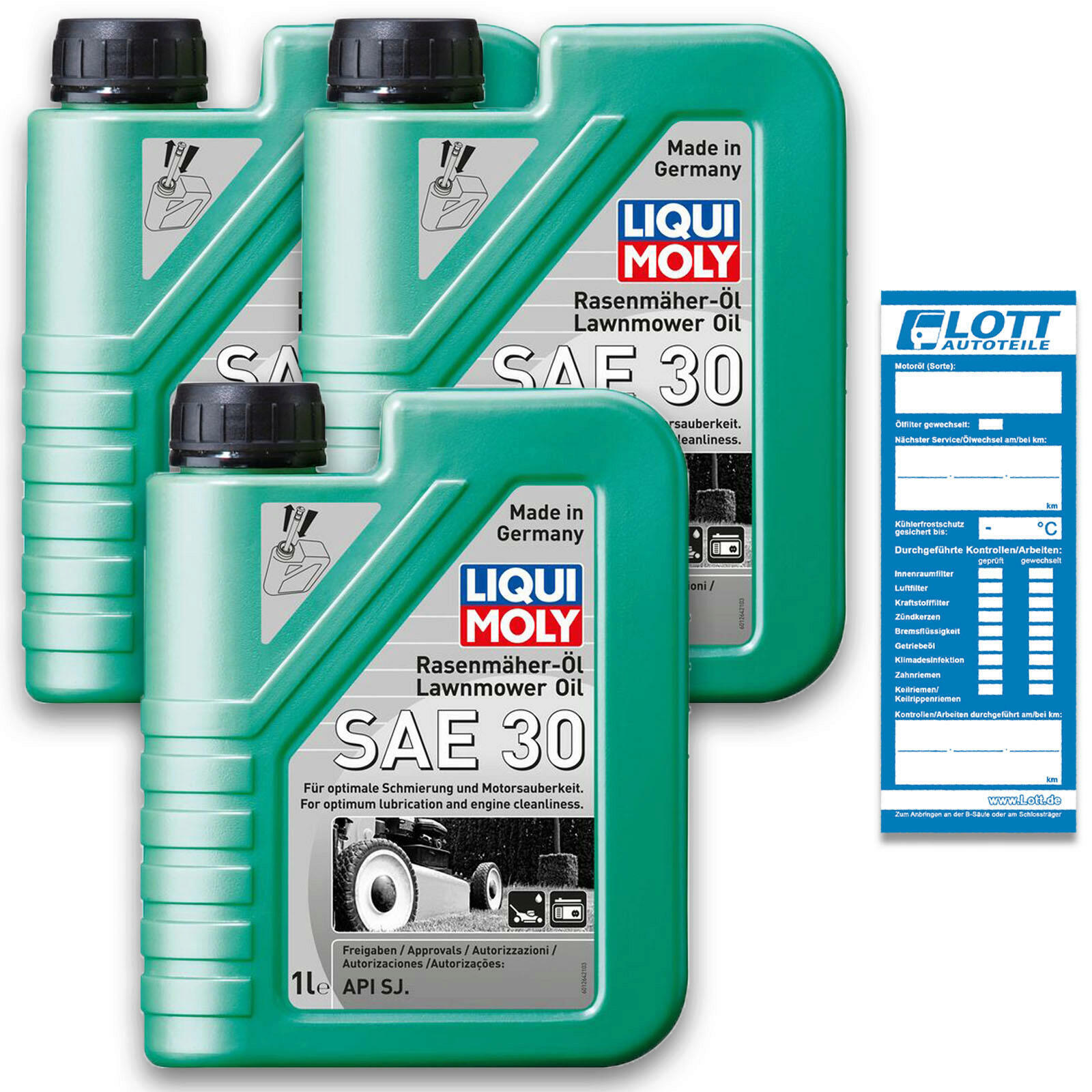 3x 1 Liter Liqui Moly Rasenm&auml;her-&Ouml; Rasenm&auml;her&...