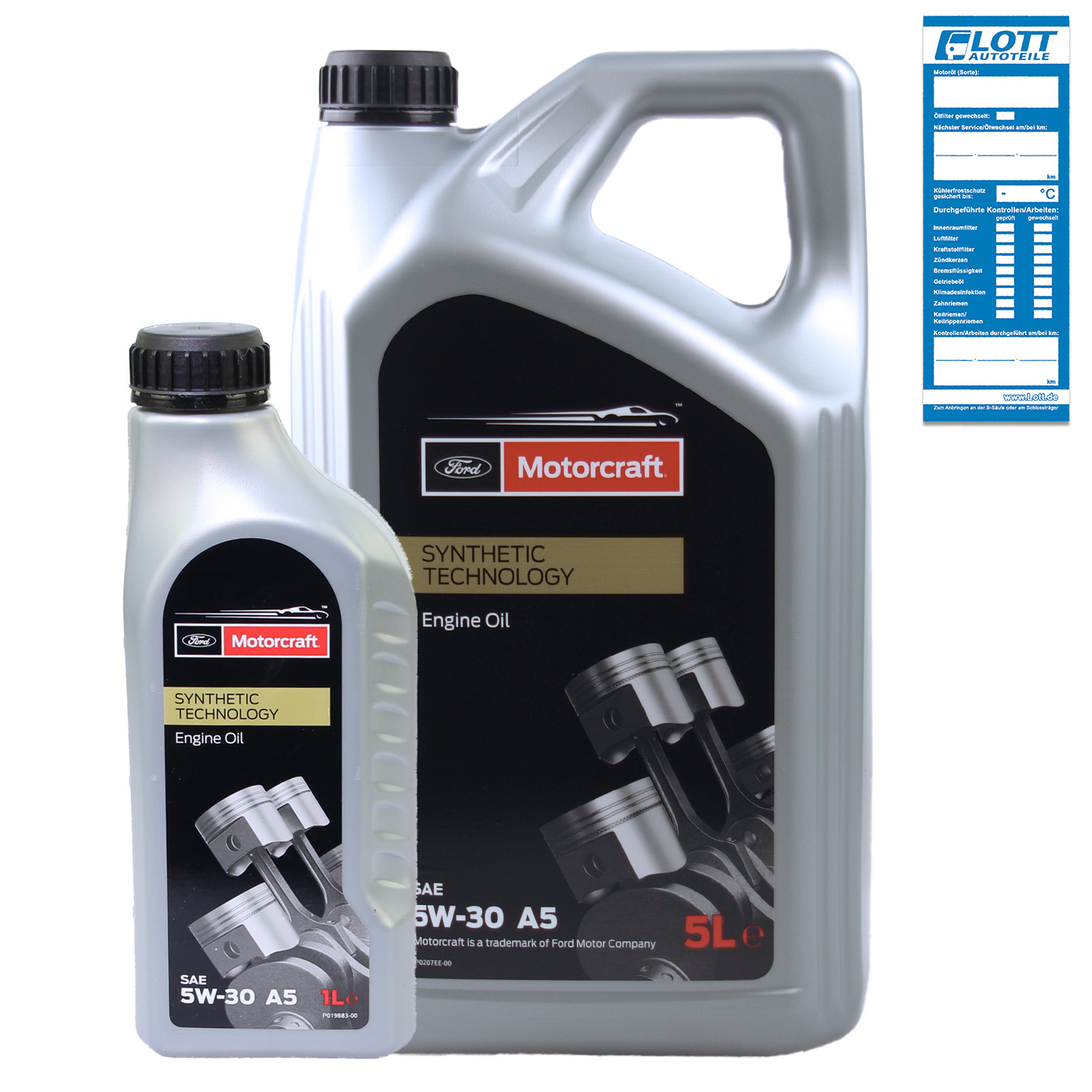 6L Original Ford Motoröl 5W-30 Motorcraft passend für Freigabe WSS-...