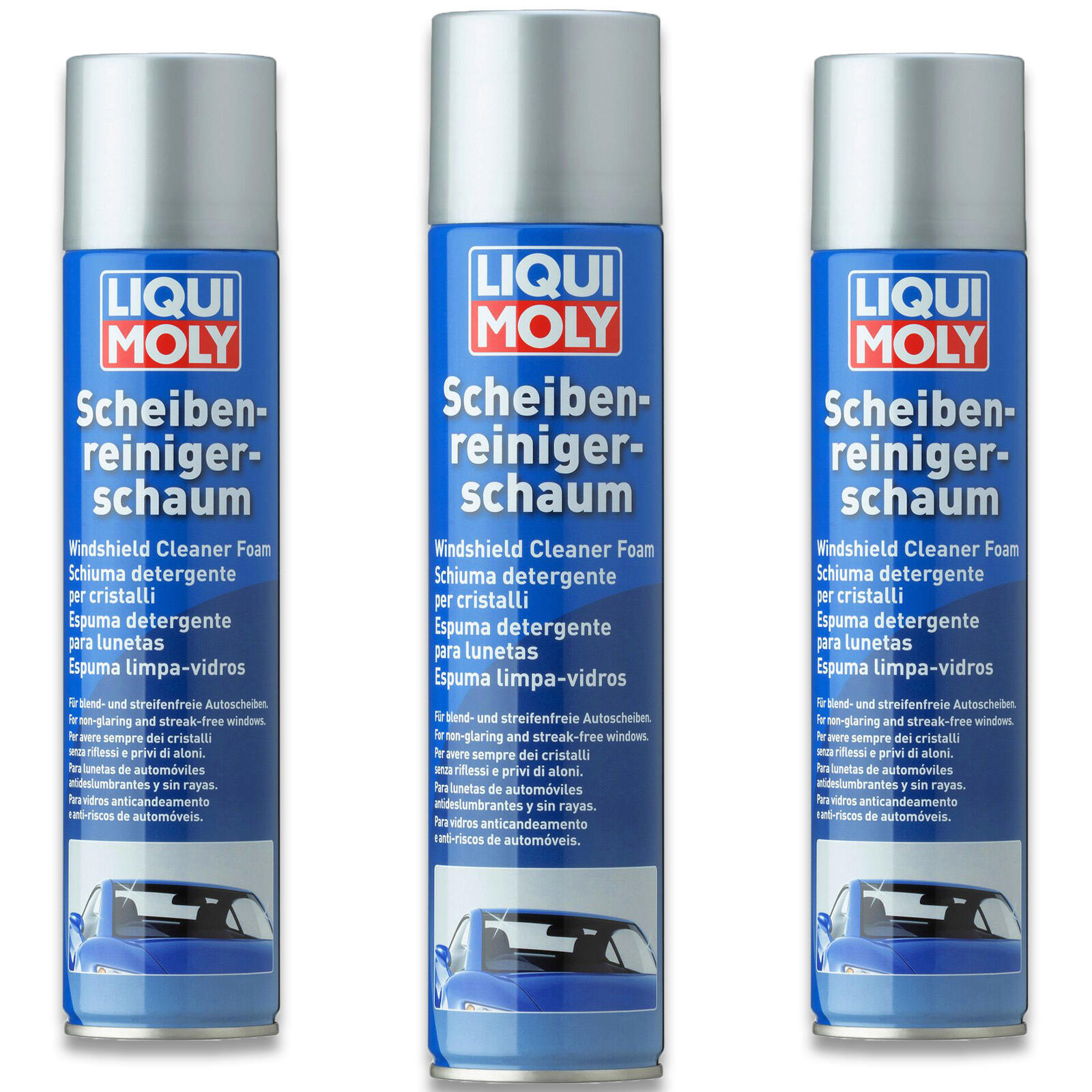 3x 300ml Liqui Moly 1512 Scheibenreiniger-Schaum Scheibenreinigung Autopflege