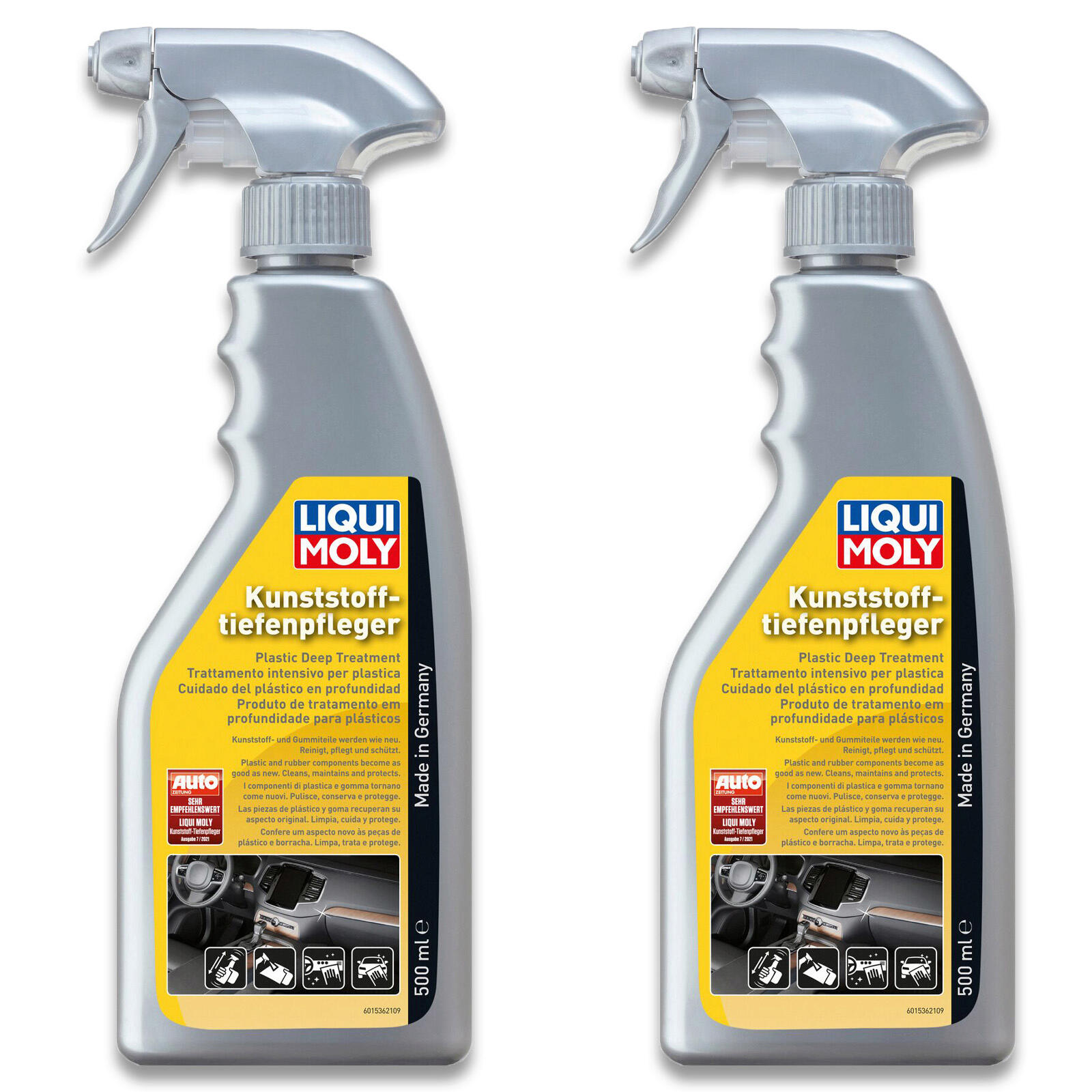 2x 500ml Liqui Moly 1536 Kunststofftiefenpfleger Reiniger Schutz
