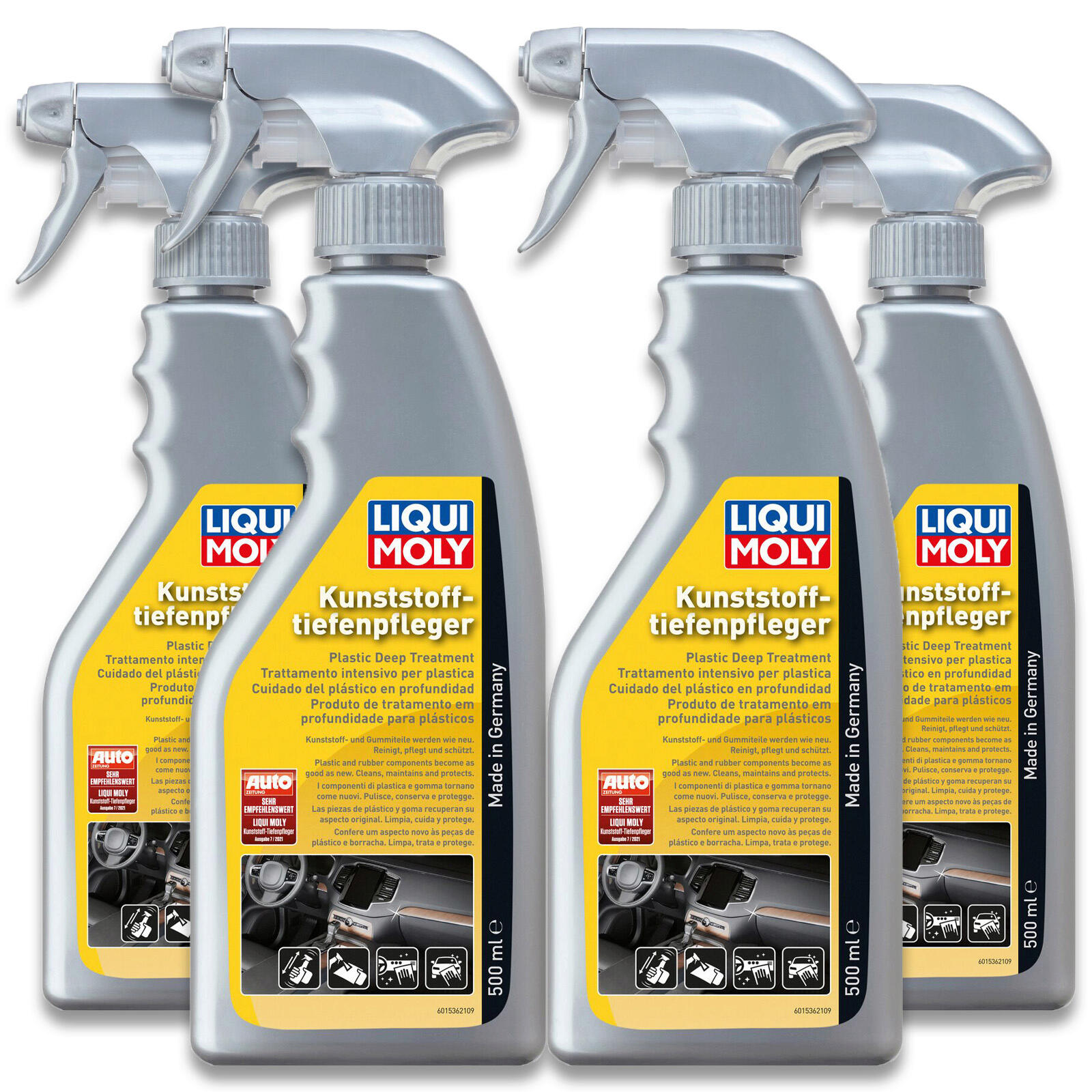 4x 500ml Liqui Moly 1536 Kunststofftiefenpfleger Reiniger Schutz