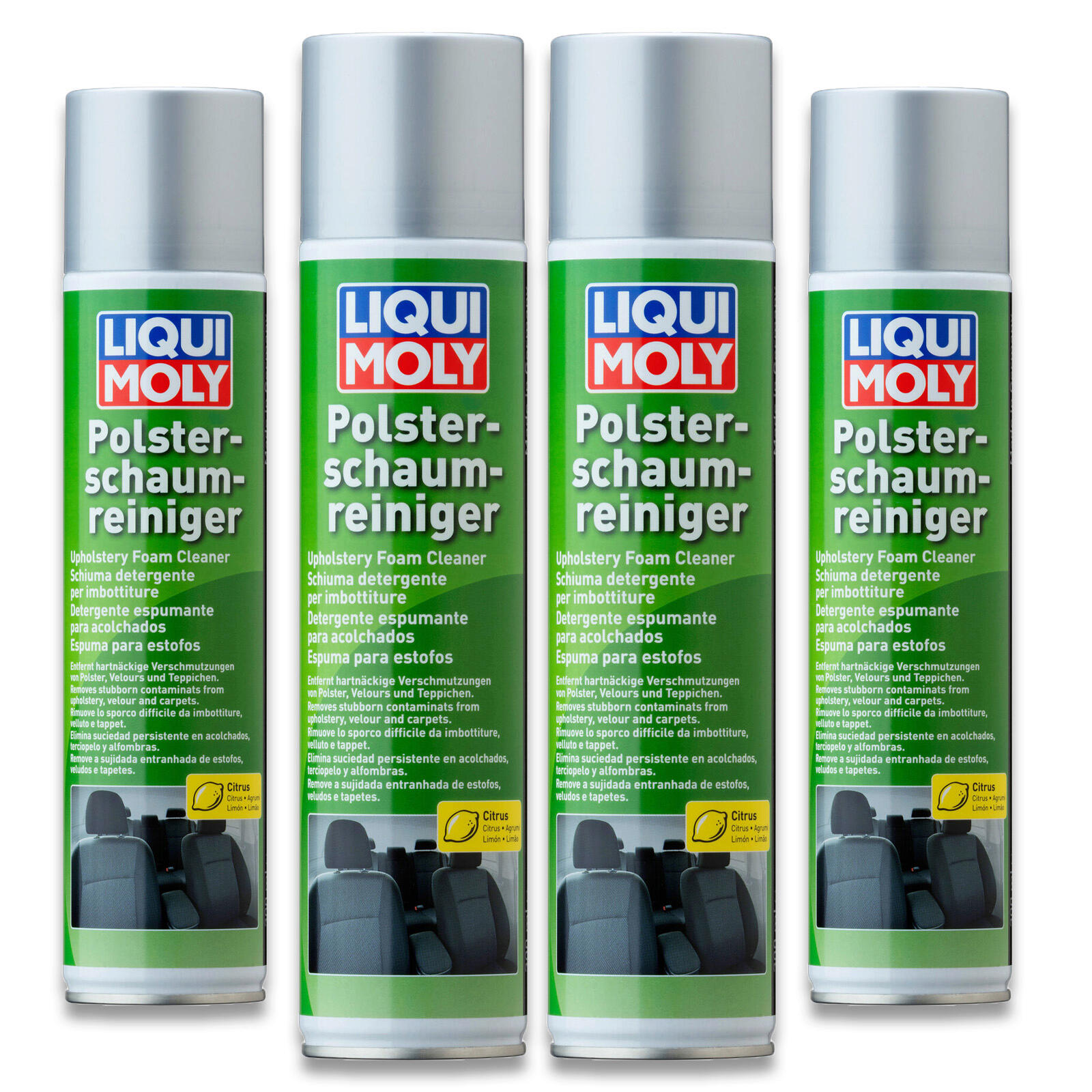 4x 300ml Liqui Moly 1539 Polsterschaumreiniger Aktivschaum Textilreiniger