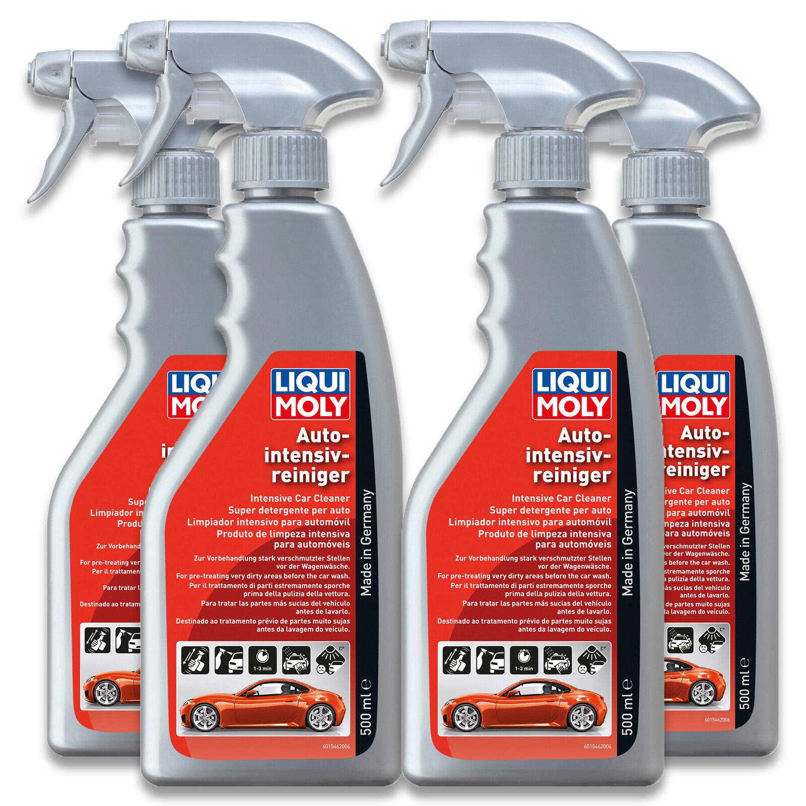 4x 500ml Liqui Moly 1546 Autointensivreiniger Reinigungsspray Pflege