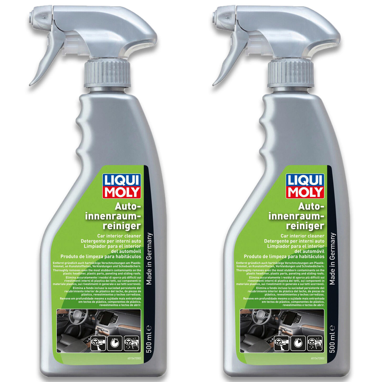 2x 500ml Liqui Moly Autoinnenraumreiniger 1547 Getränkeflecken Nikotinrückstände