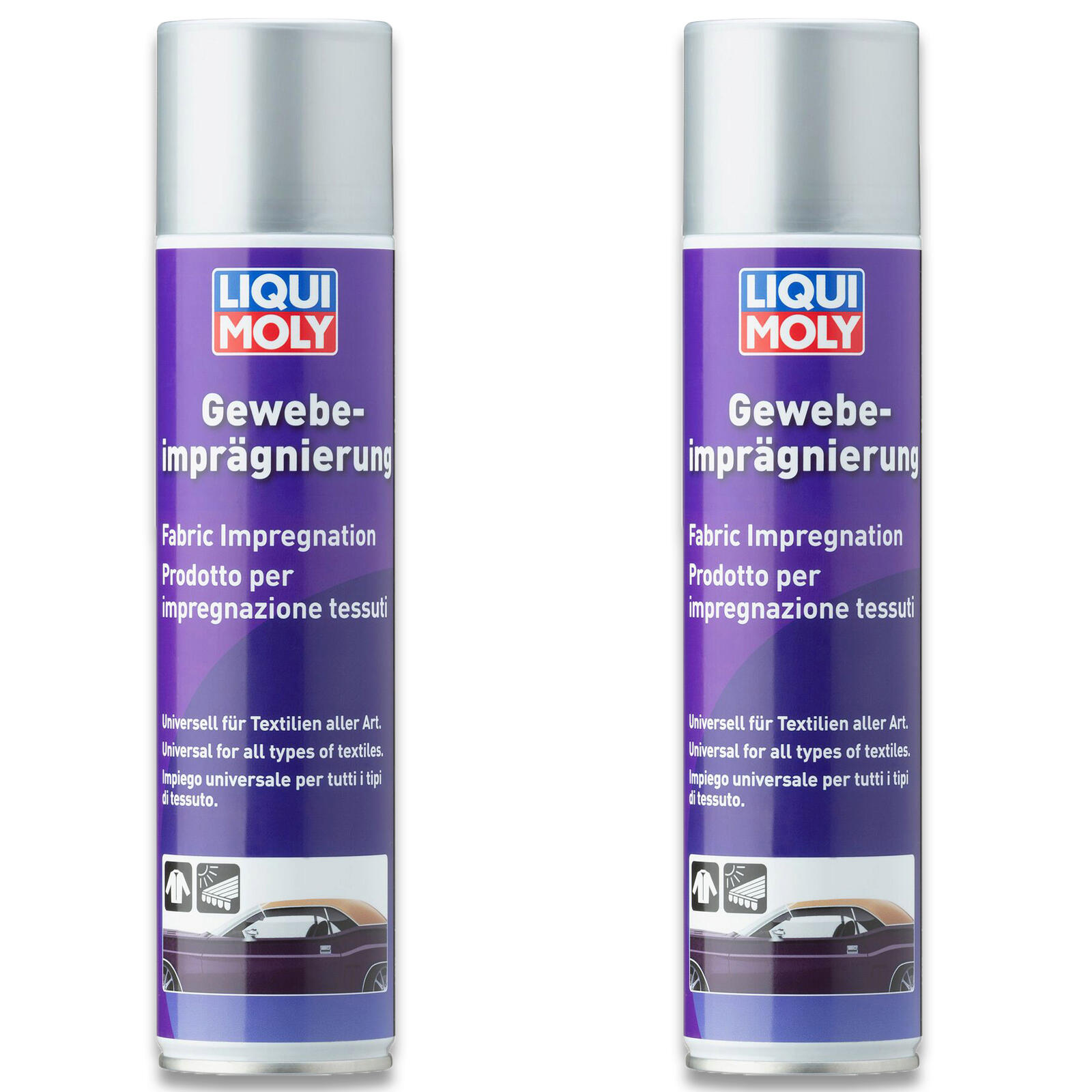 2x 400ml Liqui Moly 1594 Gewebeimprägnierung Fleckenschutz universell einsetzbar