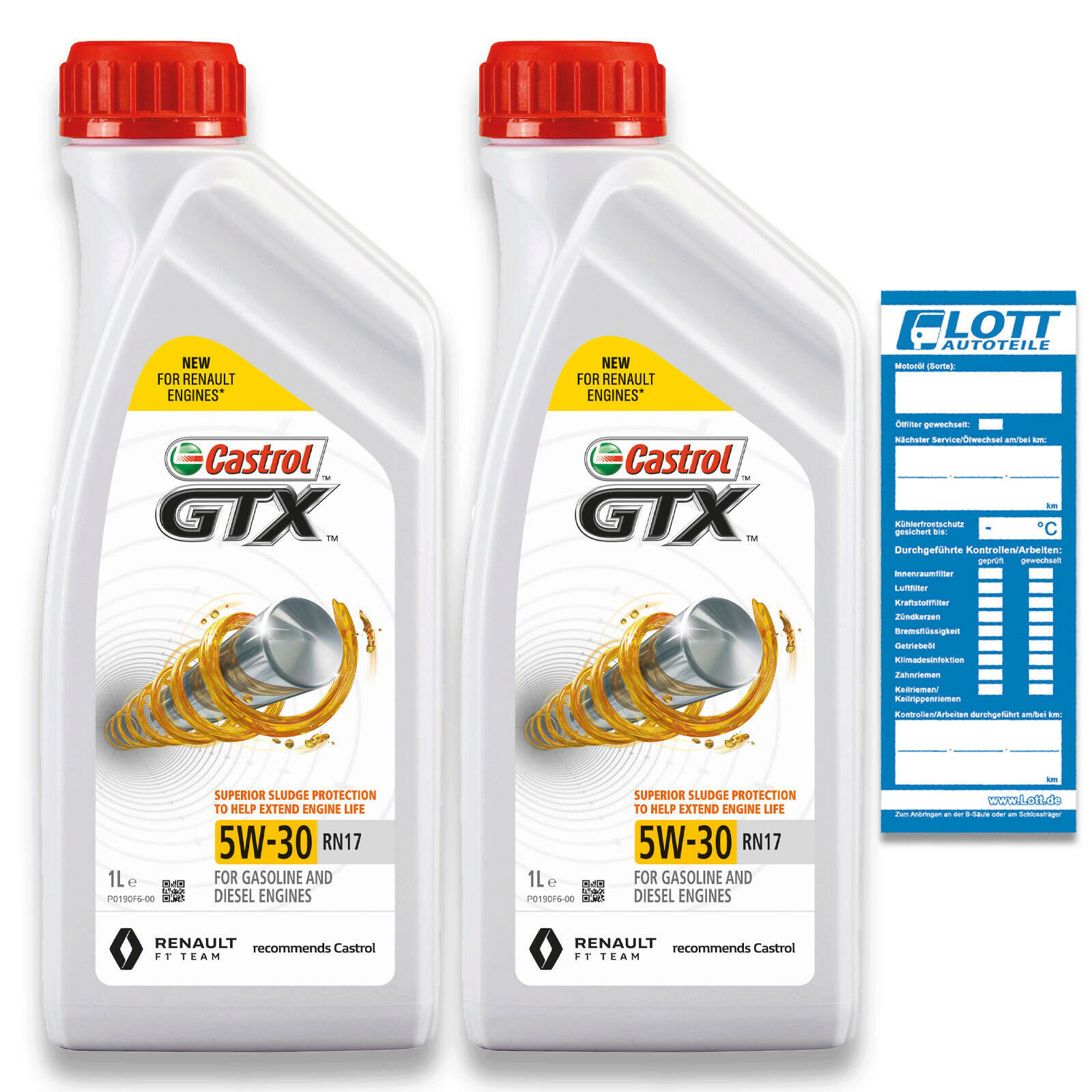 2x 1 Liter Castrol Motorenöl GTX 5W-30 RN Motorenoel Motoröl Ö...
