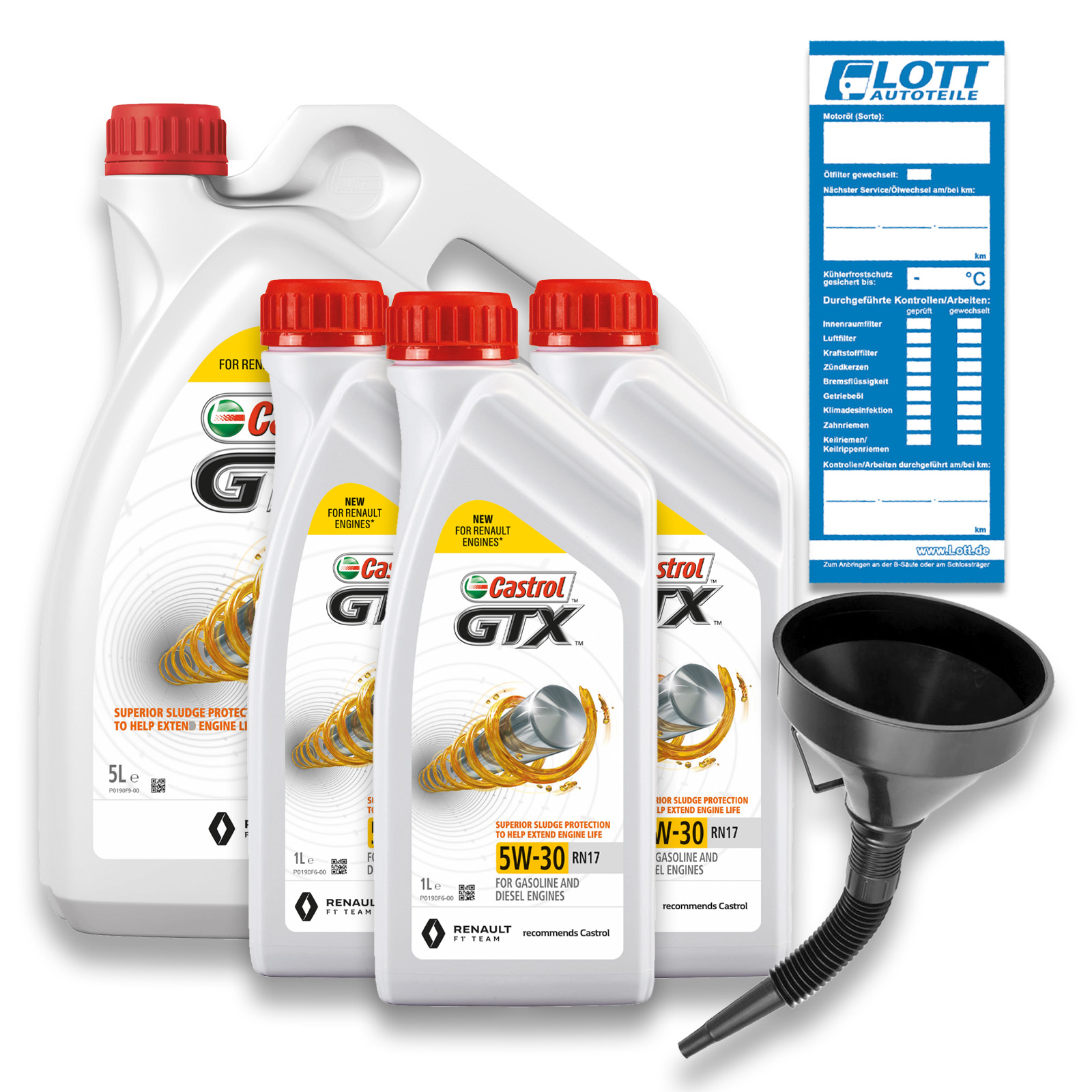8 Liter Castrol 15CC30 Motorenöl GTX 5W-30 RN Motoröl Oel Öl O...