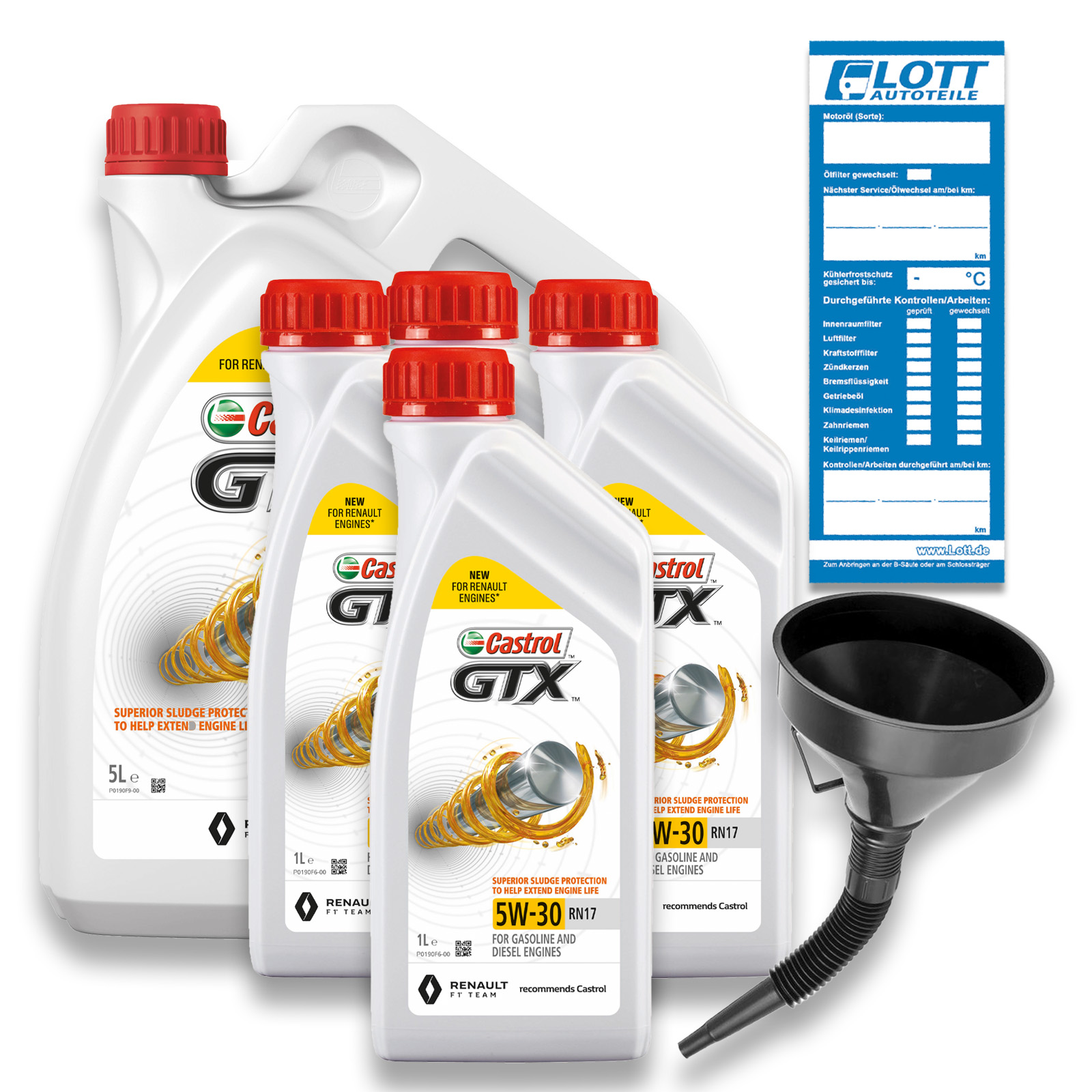 9 Liter Castrol Motorenöl GTX 5W-30 RN Motoröl Oel Öl Oil 15CC...