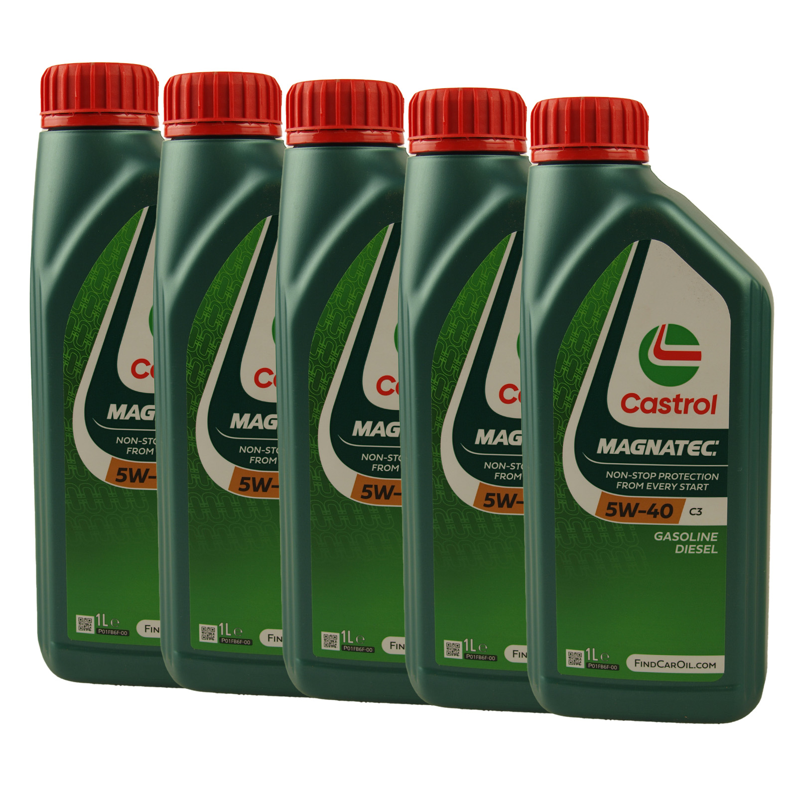 5x 1 Liter Castrol Motorenöl Magnatec 5W-40 C3 Motoröl Motorenö...