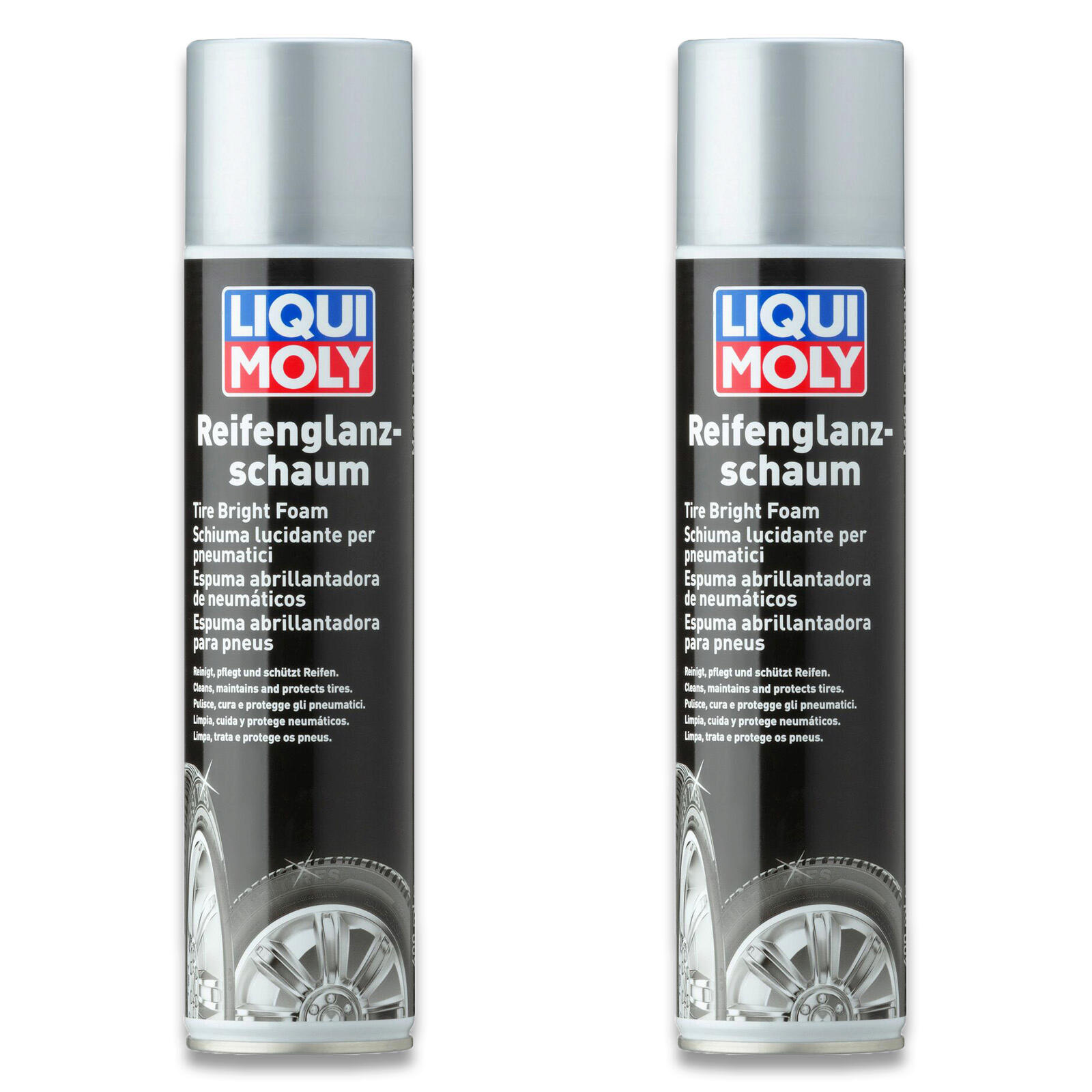 2x 400ml Liqui Moly 1609 Reifenglanzschaum Reifenaufbereitung und Pflege