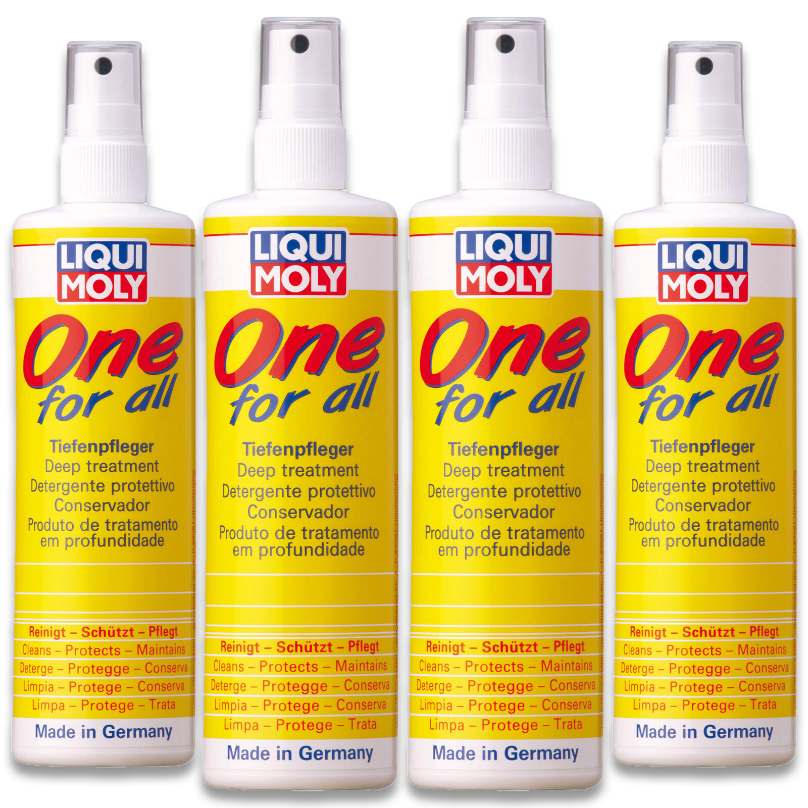 4x 250ml Liqui Moly One for All Tiefenpfleger universal Kunststoffpflege