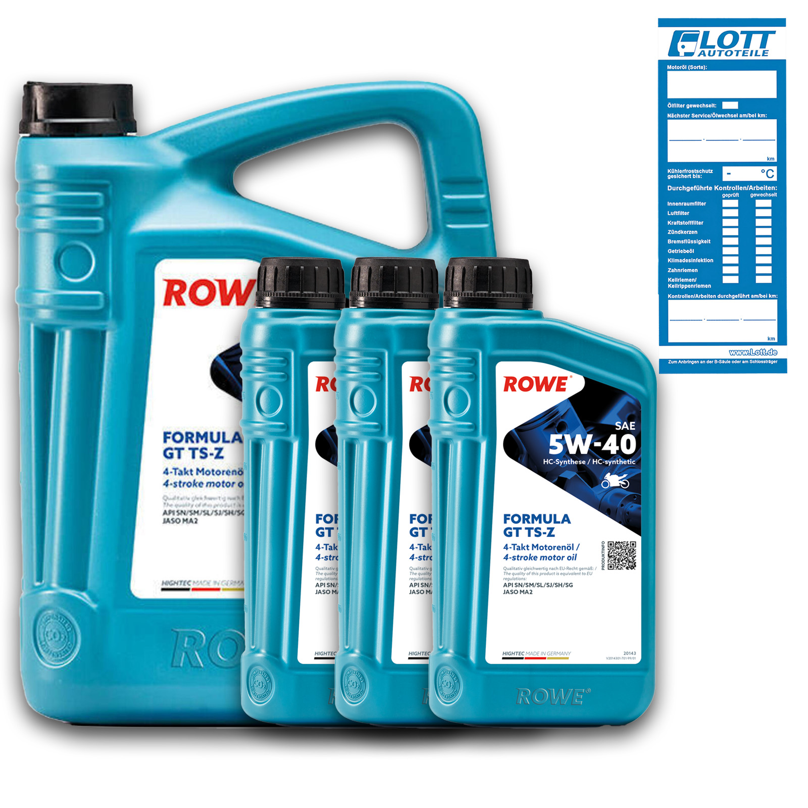 7L ROWE HIGHTEC FORMULA GT 5W-40 TS-Z Motoröl
