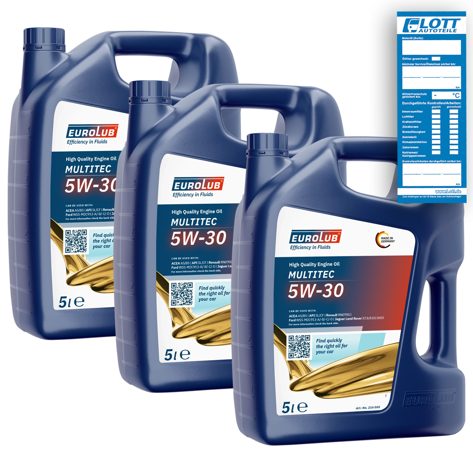 3x EUROLUB MULTITEC 5W-30