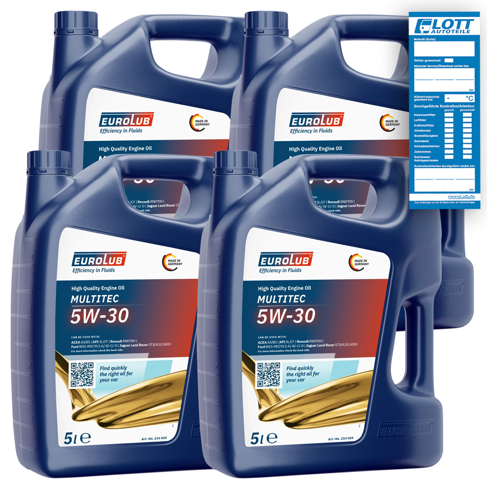 4x EUROLUB MULTITEC 5W-30