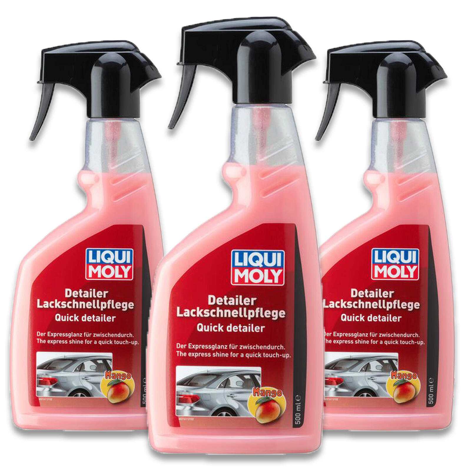 3x 500ml Liqui Moly Detailer Lackschnellpflege 21611 Lackpflege Felgenpflege