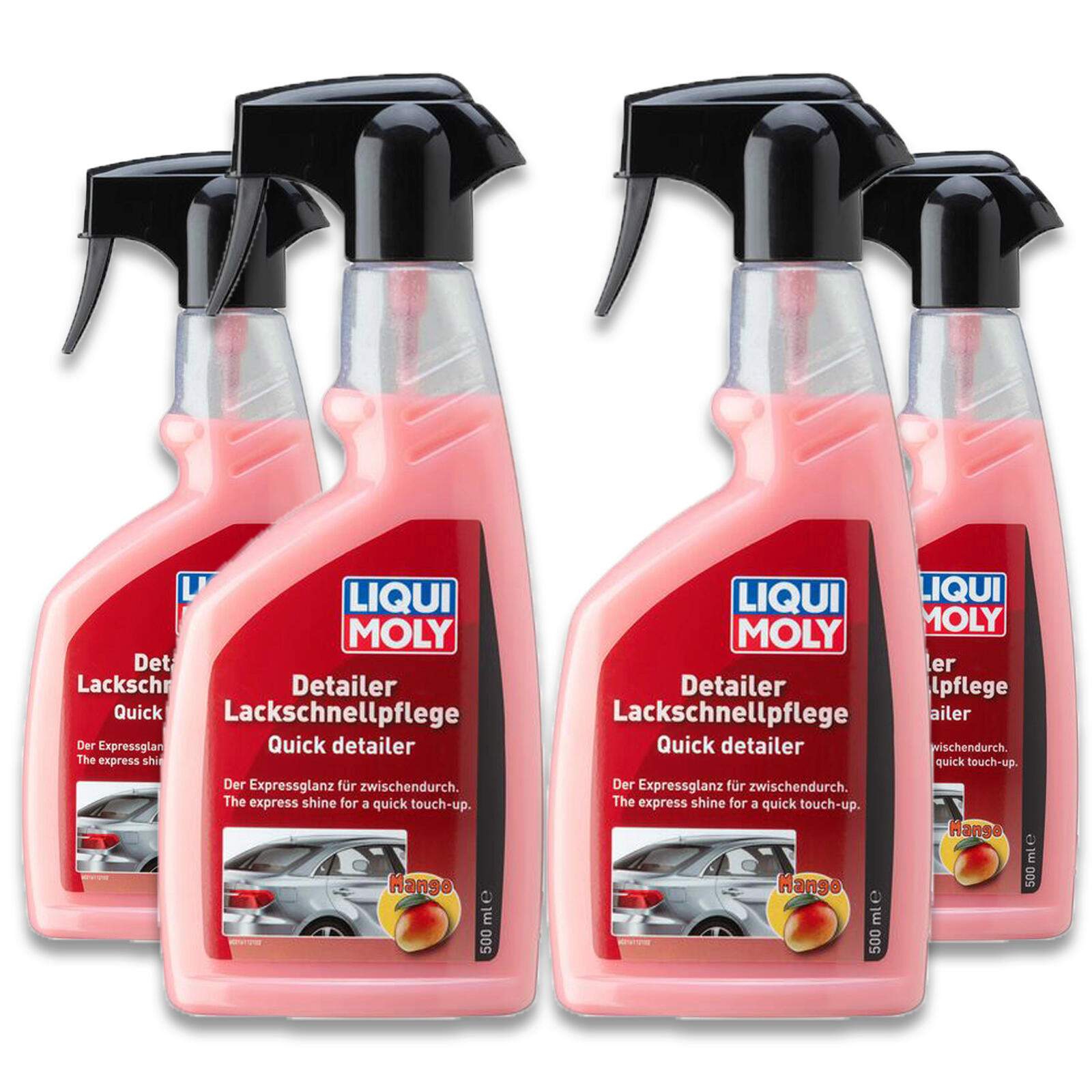 4x 500ml Liqui Moly Detailer Lackschnellpflege 21611 Lackpflege Felgenpflege